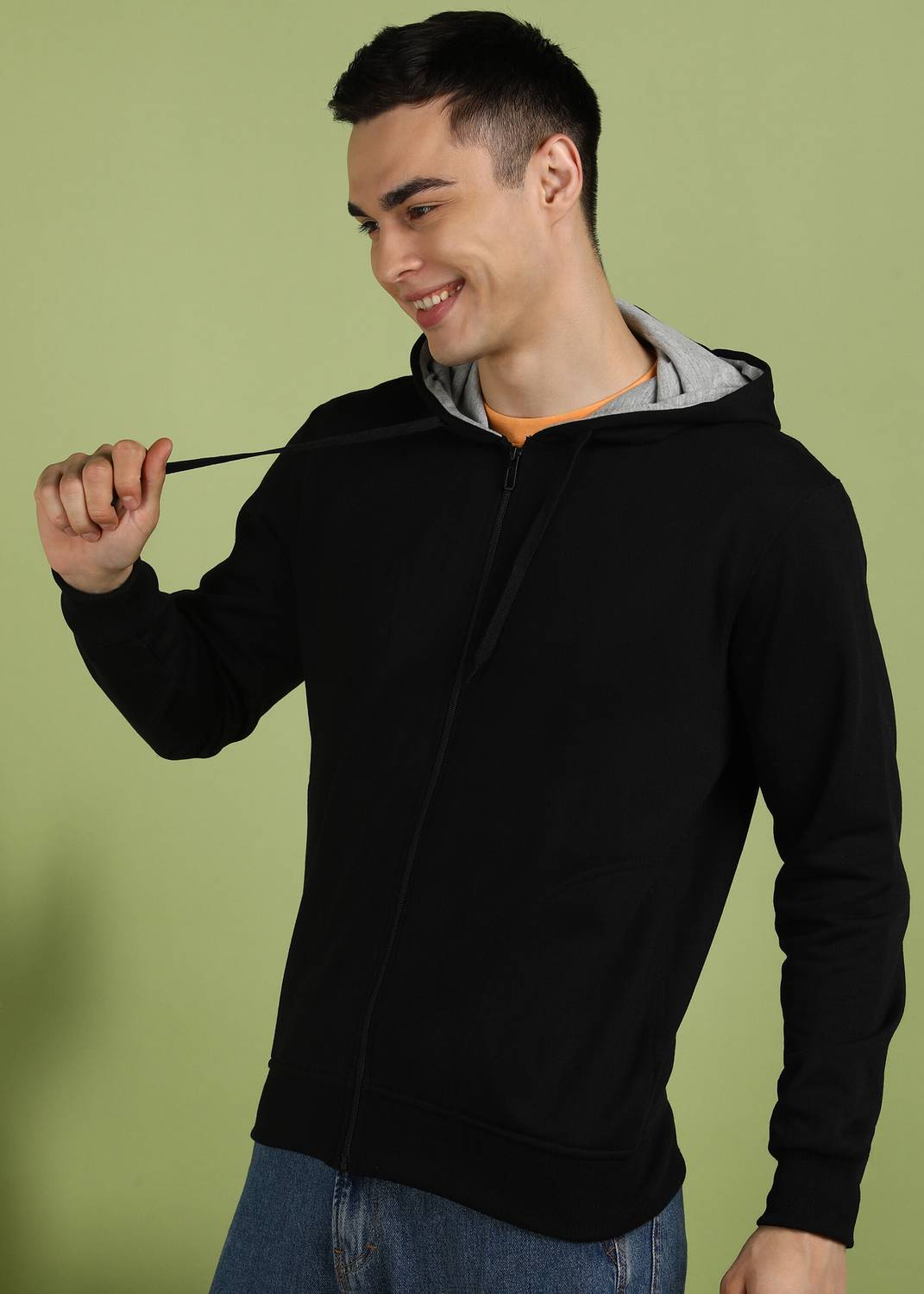 Alan Jones Full Sleeve Solid Men Sweatshirt - Image 3