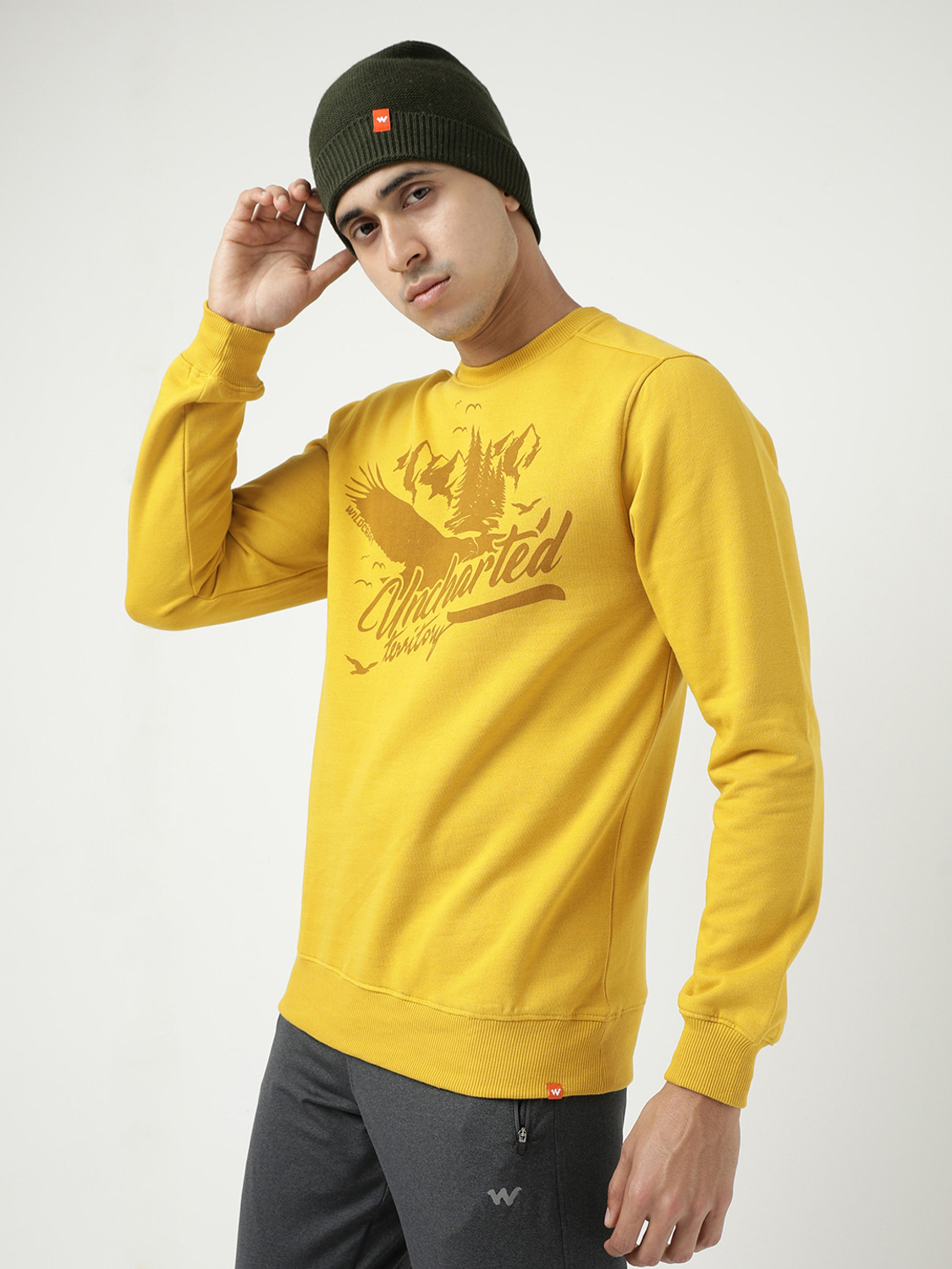 Image of Wildcraft Full Sleeve Printed Men Sweatshirt