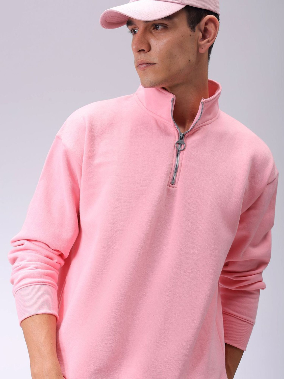 Image of The Indian Garage Co. Full Sleeve Solid Men Sweatshirt