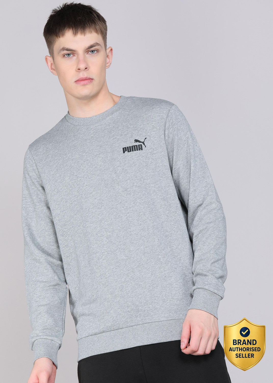 Image of PUMA Full Sleeve Solid Men Sweatshirt