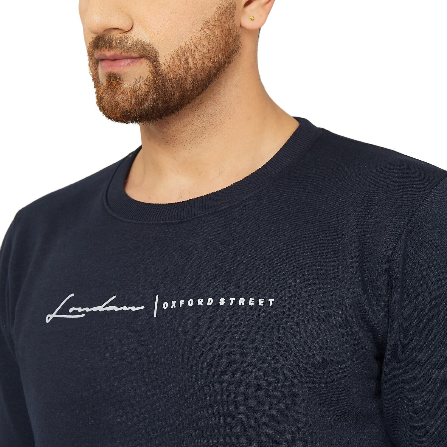 Image of BEN MARTIN Full Sleeve Color Block Men Sweatshirt