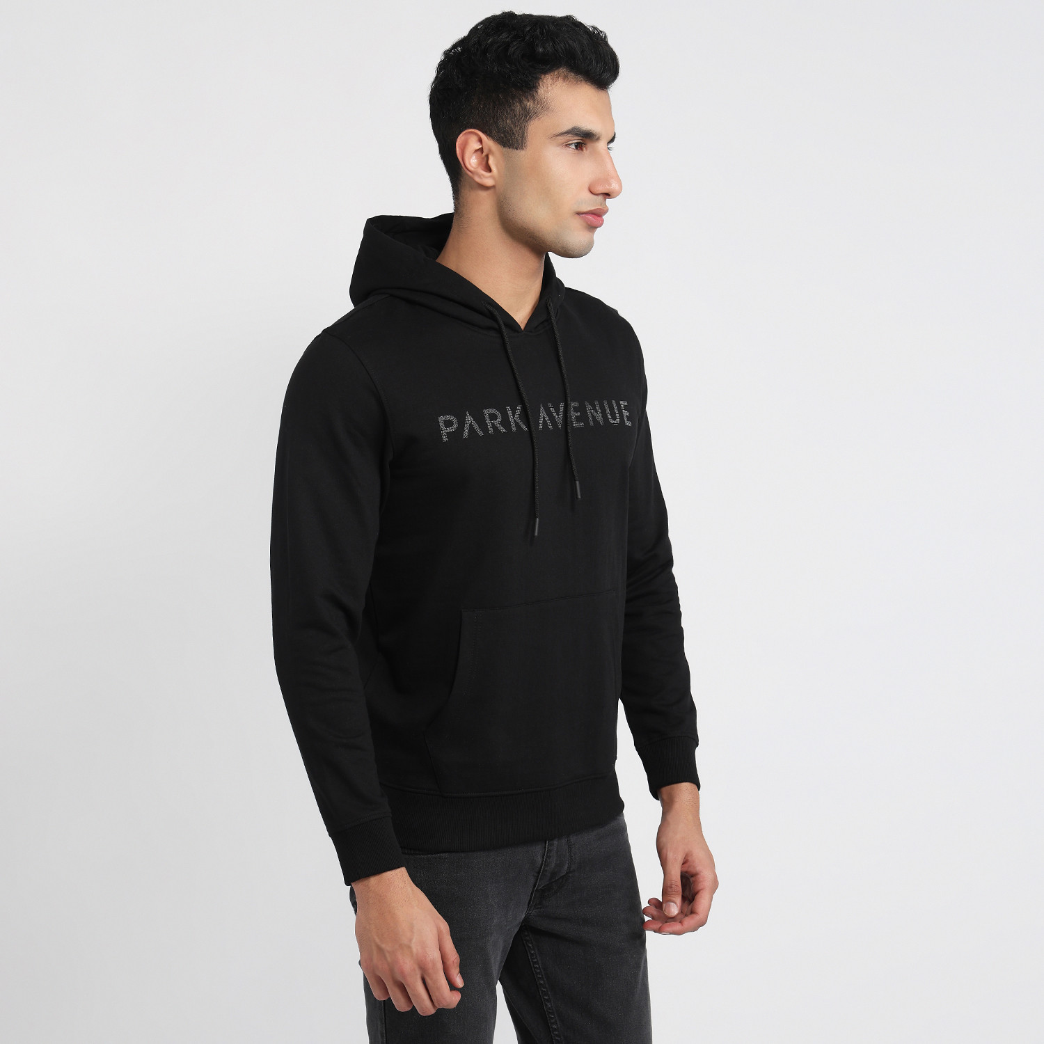 Image of PARK AVENUE Men Full Sleeve Printed Sweatshirt