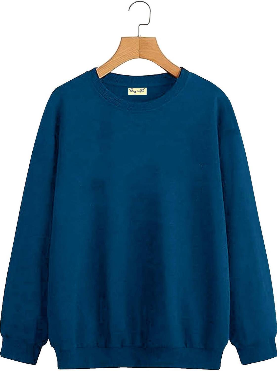BEING Full Sleeve Solid Men Sweatshirt - Image 1