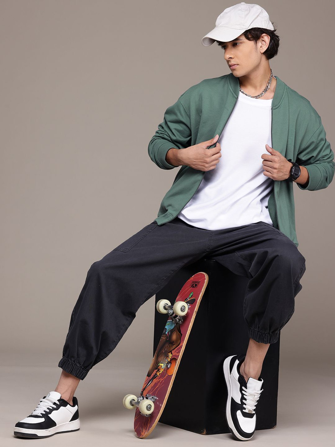 Image of Roadster Full Sleeve Solid Men Sweatshirt
