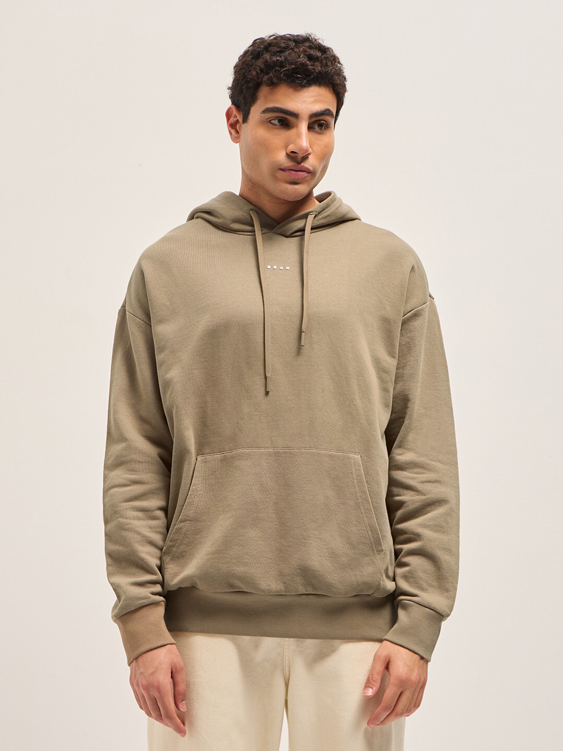 Image of THE BEAR HOUSE Full Sleeve Solid Men Sweatshirt