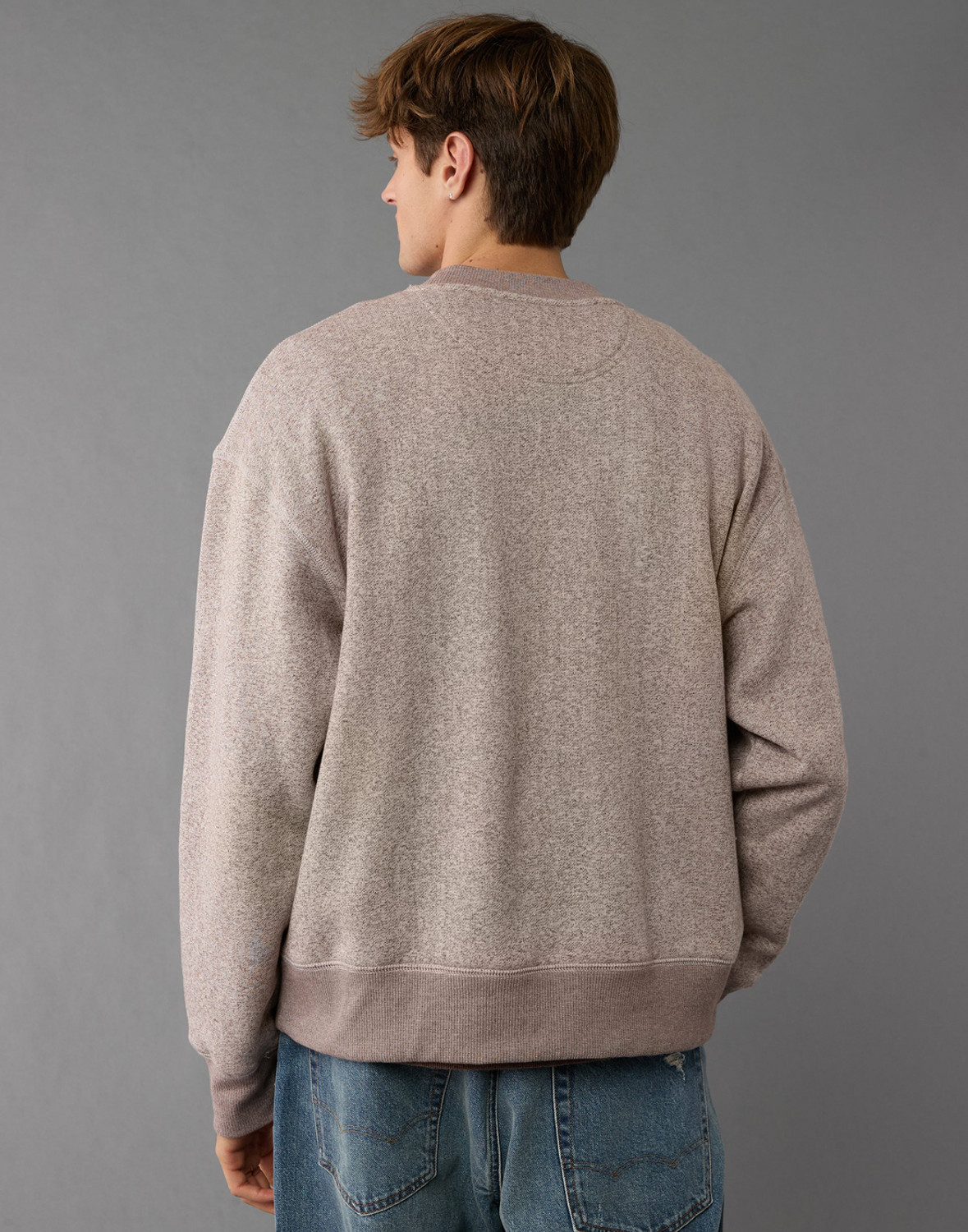 Image of American Eagle Men Full Sleeve Solid Sweatshirt