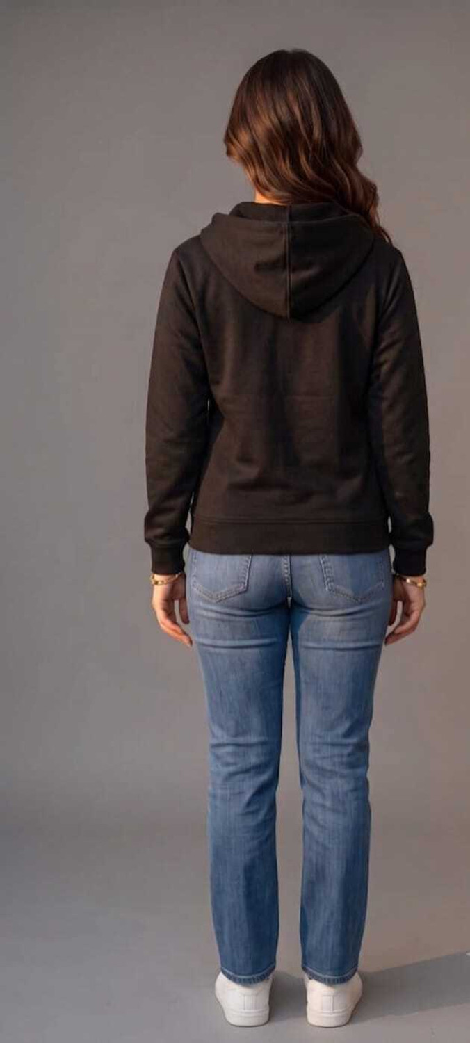 Image of parth enterprises Women Full Sleeve Solid Hooded Sweatshirt
