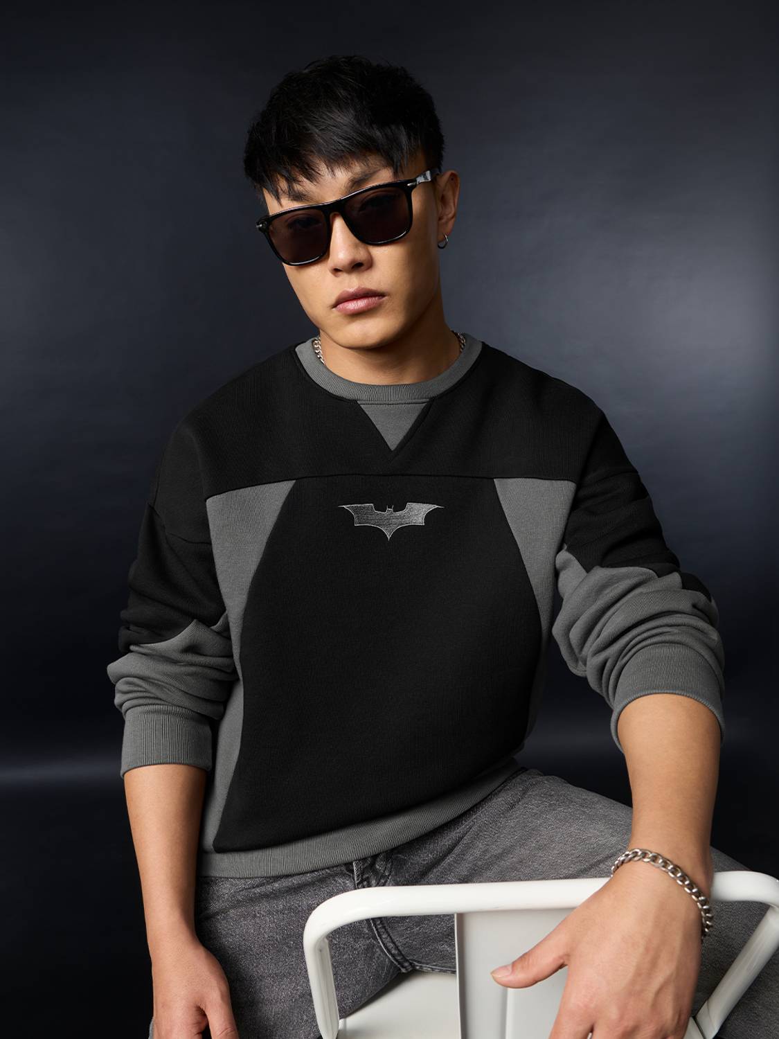 The Souled Store Full Sleeve Embroidered Men Sweatshirt - Image 3