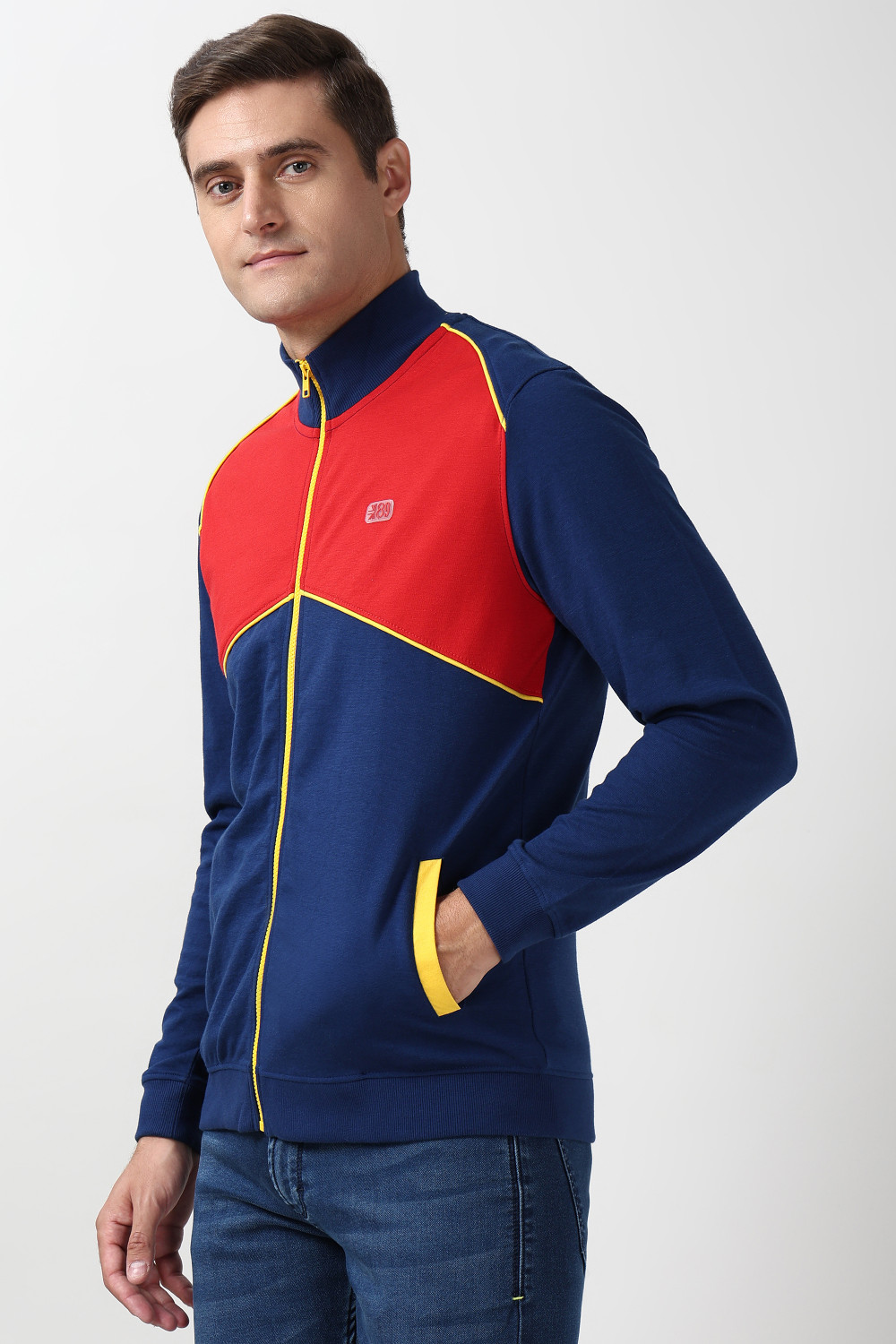 Image of PETER ENGLAND Full Sleeve Solid Men Sweatshirt