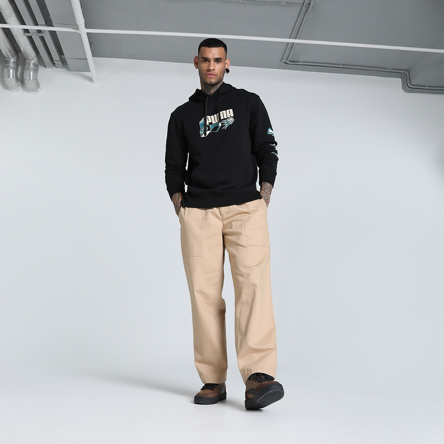 Image of PUMA Full Sleeve Graphic Print Men Sweatshirt