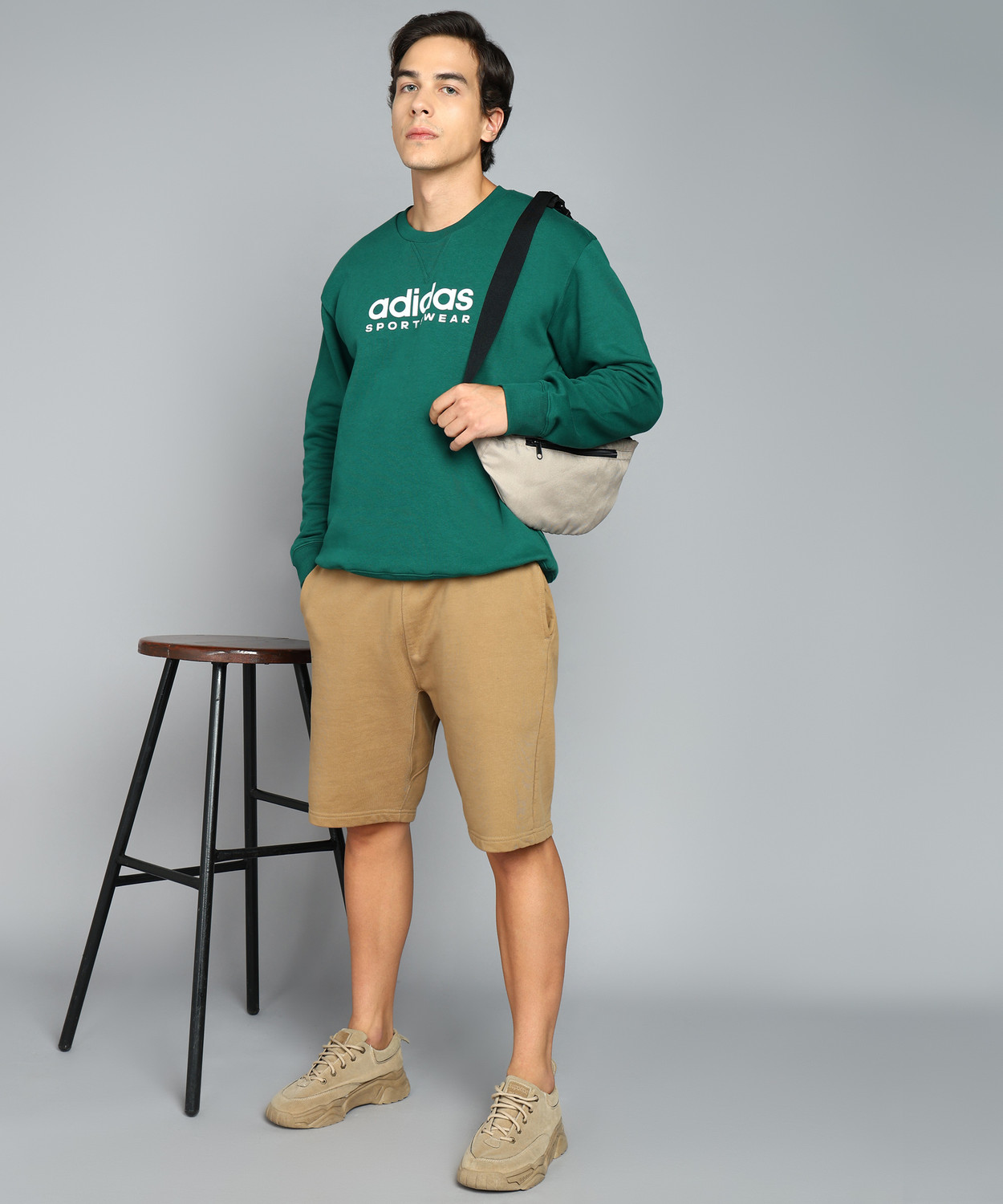 Image of ADIDAS Full Sleeve Printed Men Sweatshirt