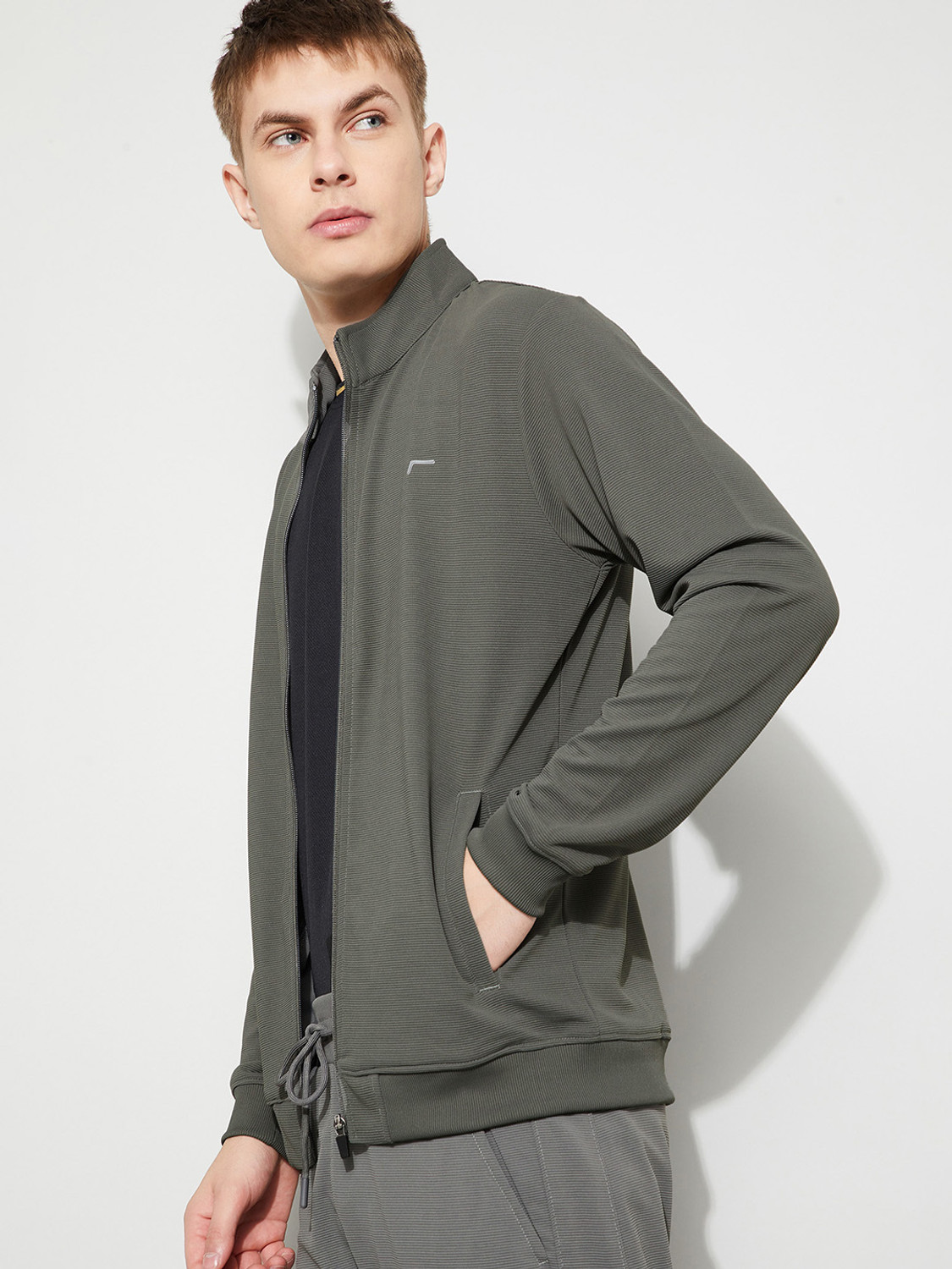 Image of Fame Forever by Lifestyle Full Sleeve Striped Men Sweatshirt
