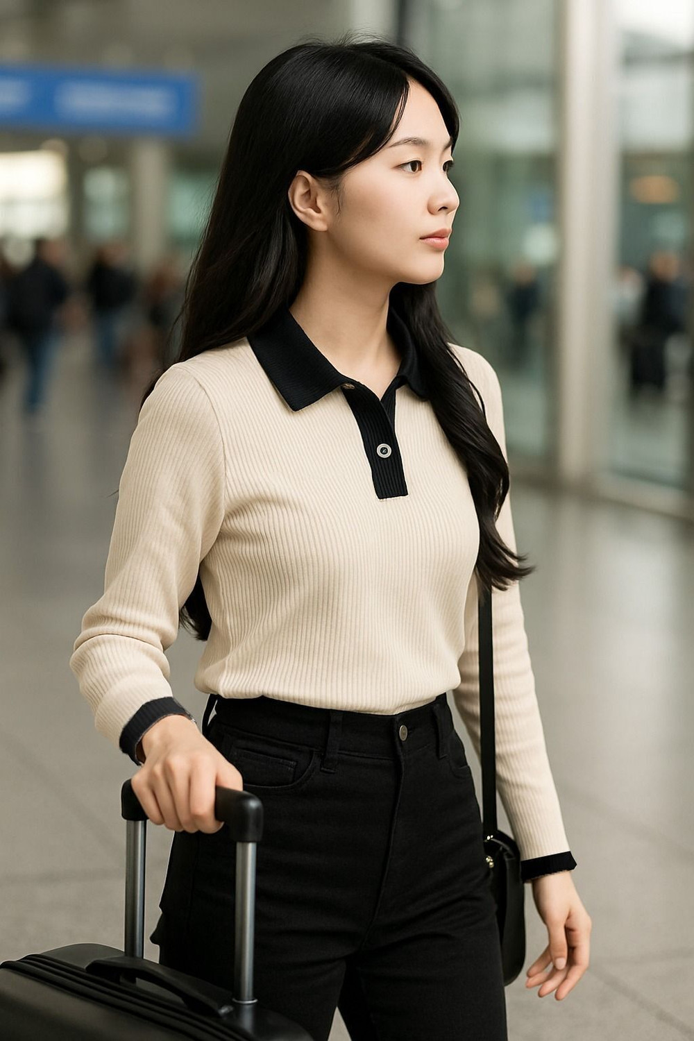 Image of SOLFY Full Sleeve Solid Women Sweatshirt