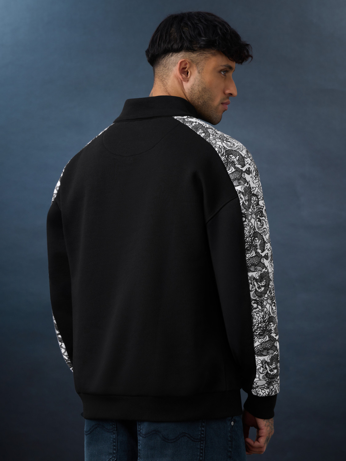 Image of The Souled Store Full Sleeve Embroidered Men Sweatshirt