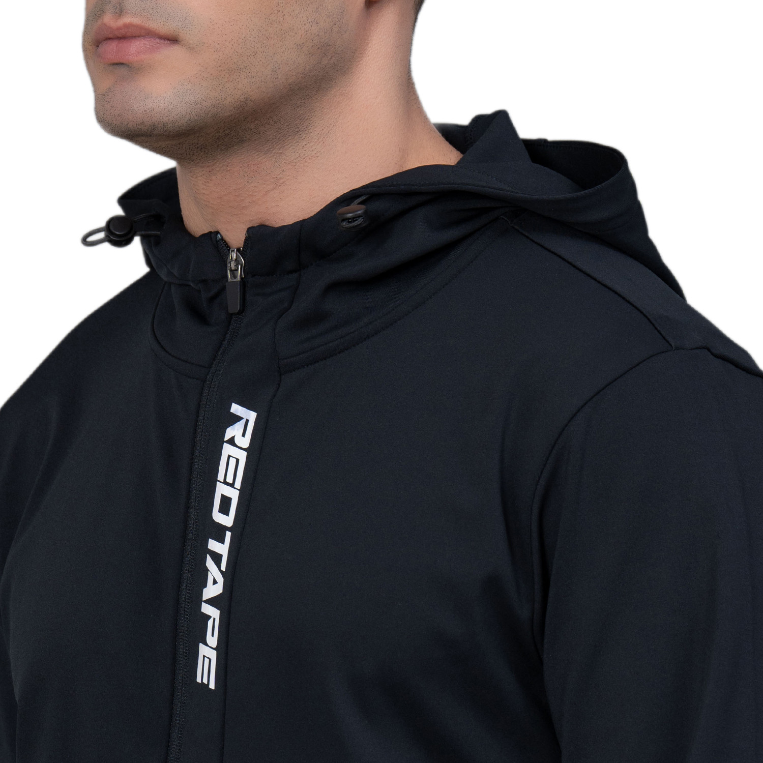 Image of RED TAPE Men Full Sleeve Graphic Print Hooded Sweatshirt