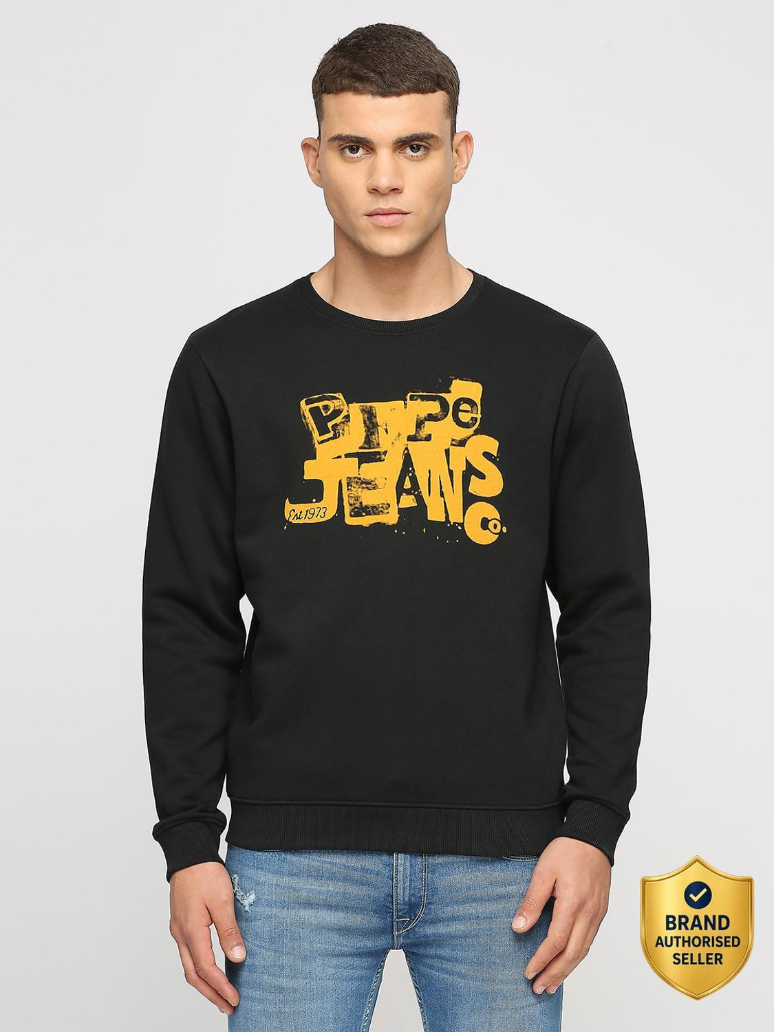 Image of Pepe Jeans Full Sleeve Graphic Print Men Sweatshirt