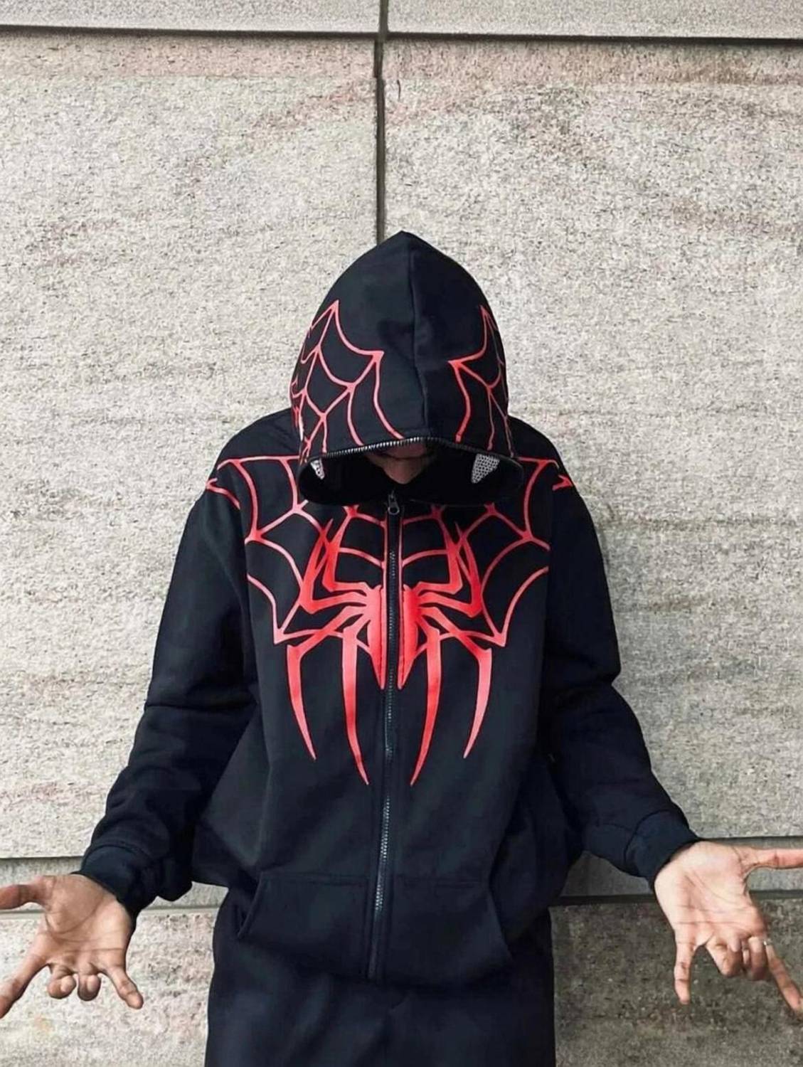 HoodieHavens Full Sleeve Graphic Print Reversible Sweatshirt