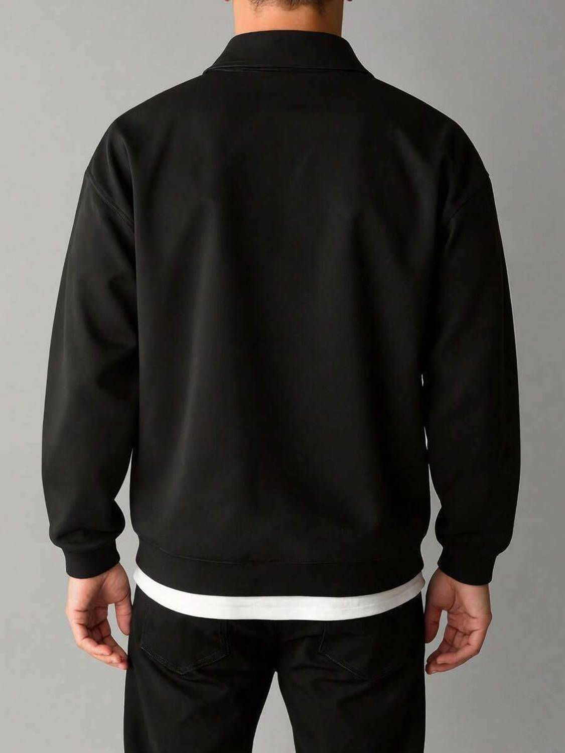 EraandEdge Full Sleeve Solid Men Sweatshirt - Image 2