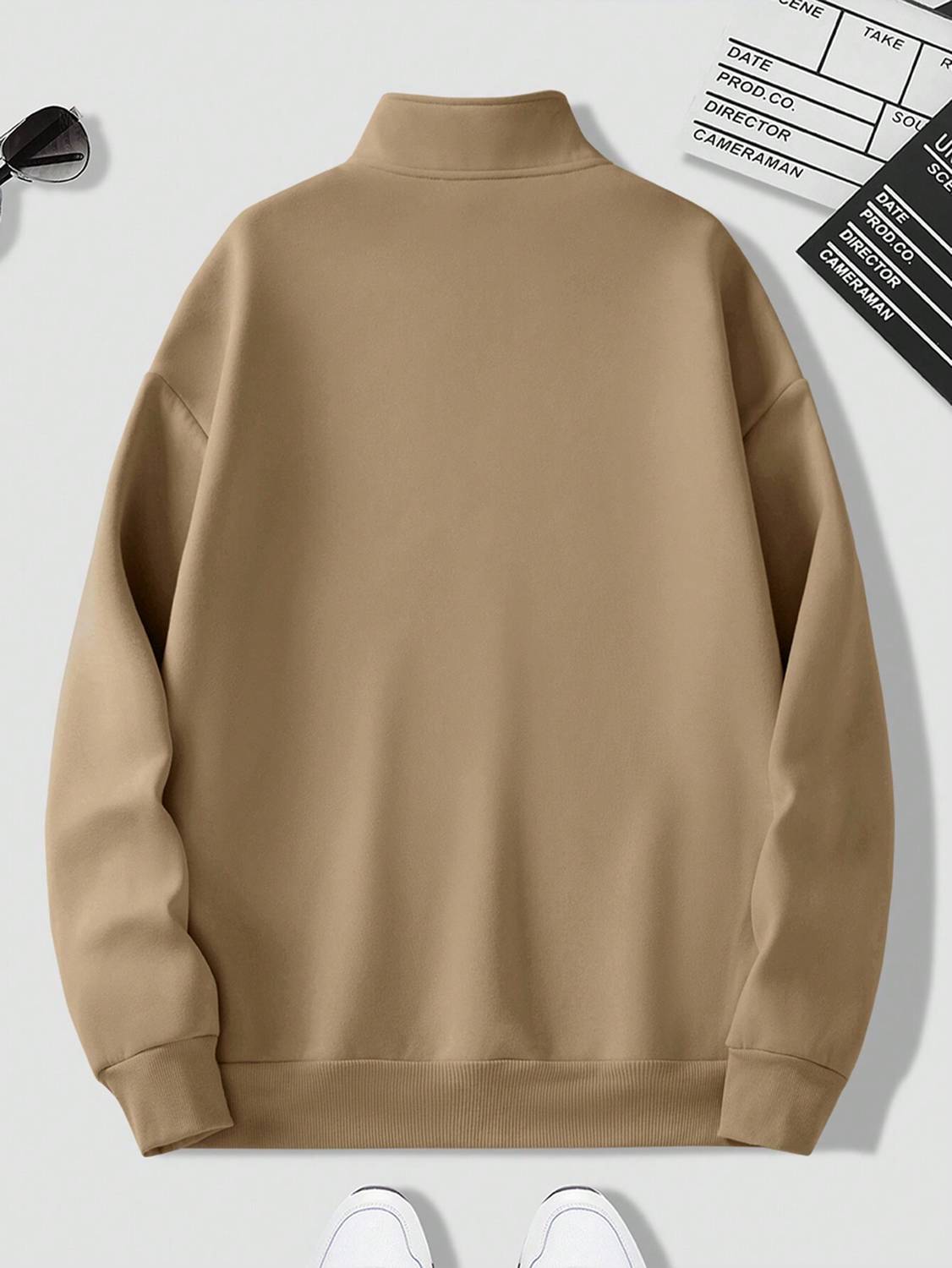 Stockton Full Sleeve Solid Men Sweatshirt - Image 2
