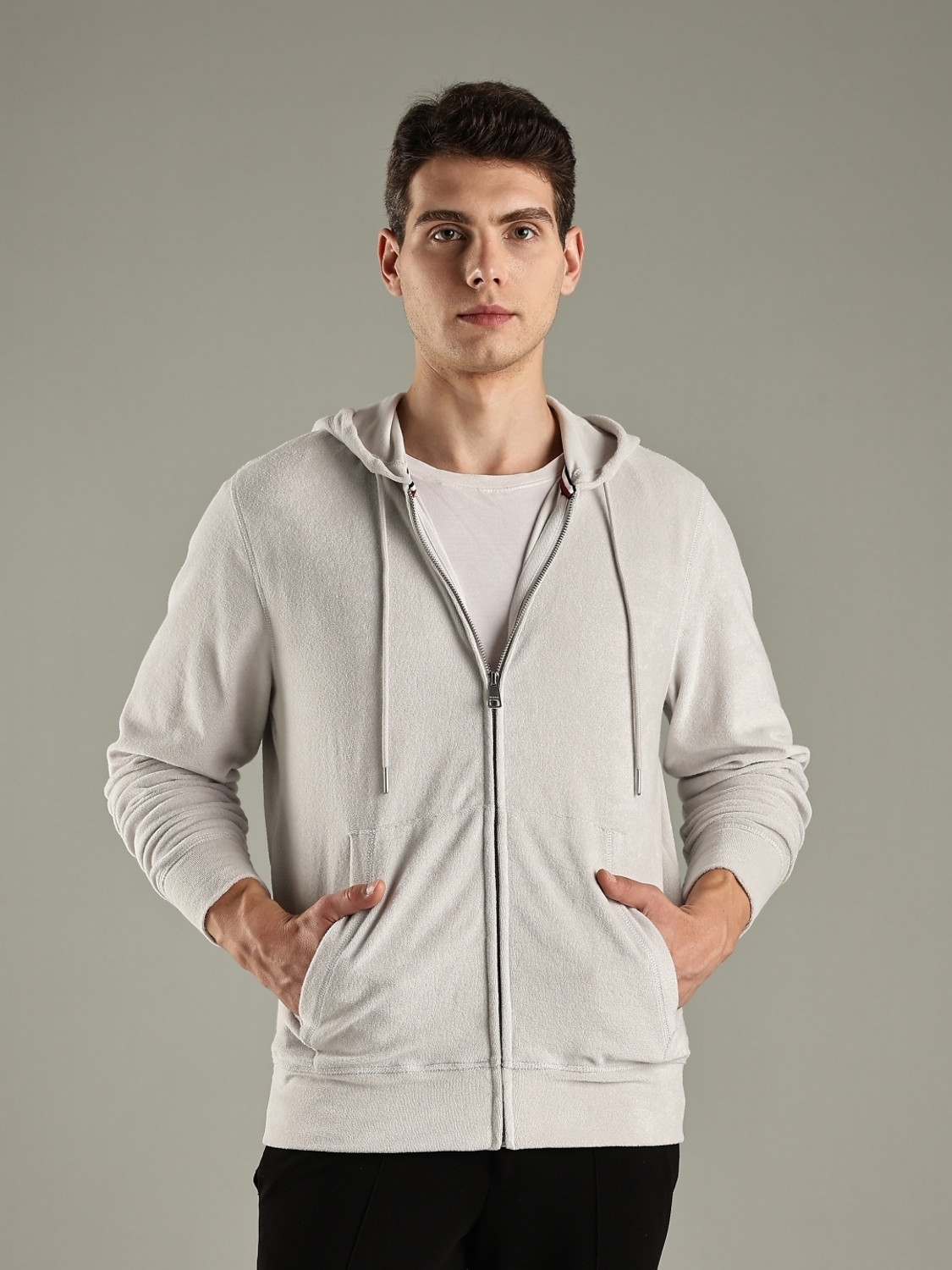 Image of TOMMY HILFIGER Full Sleeve Solid Men Jacket