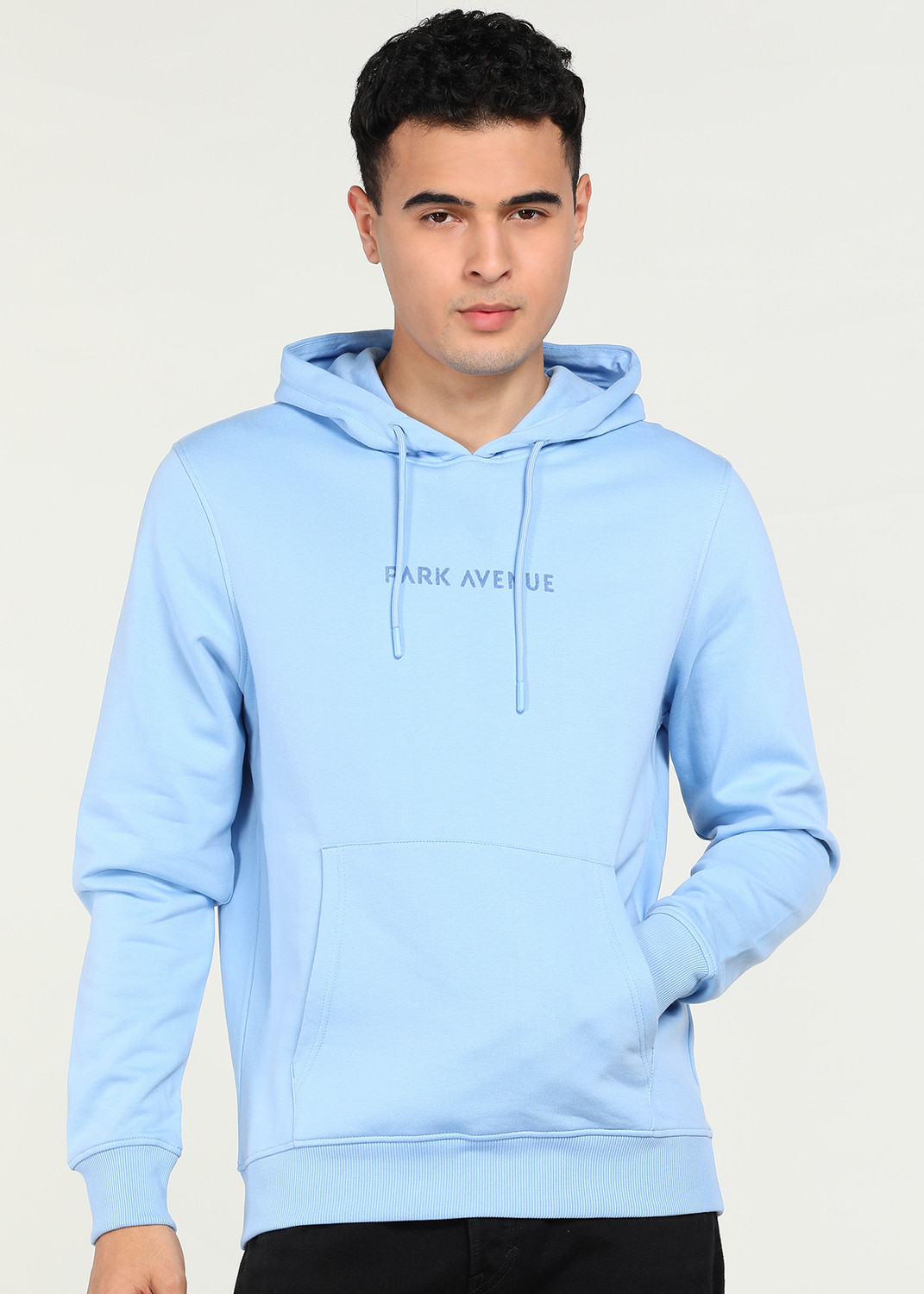 Image of PARK AVENUE Full Sleeve Solid Men Sweatshirt