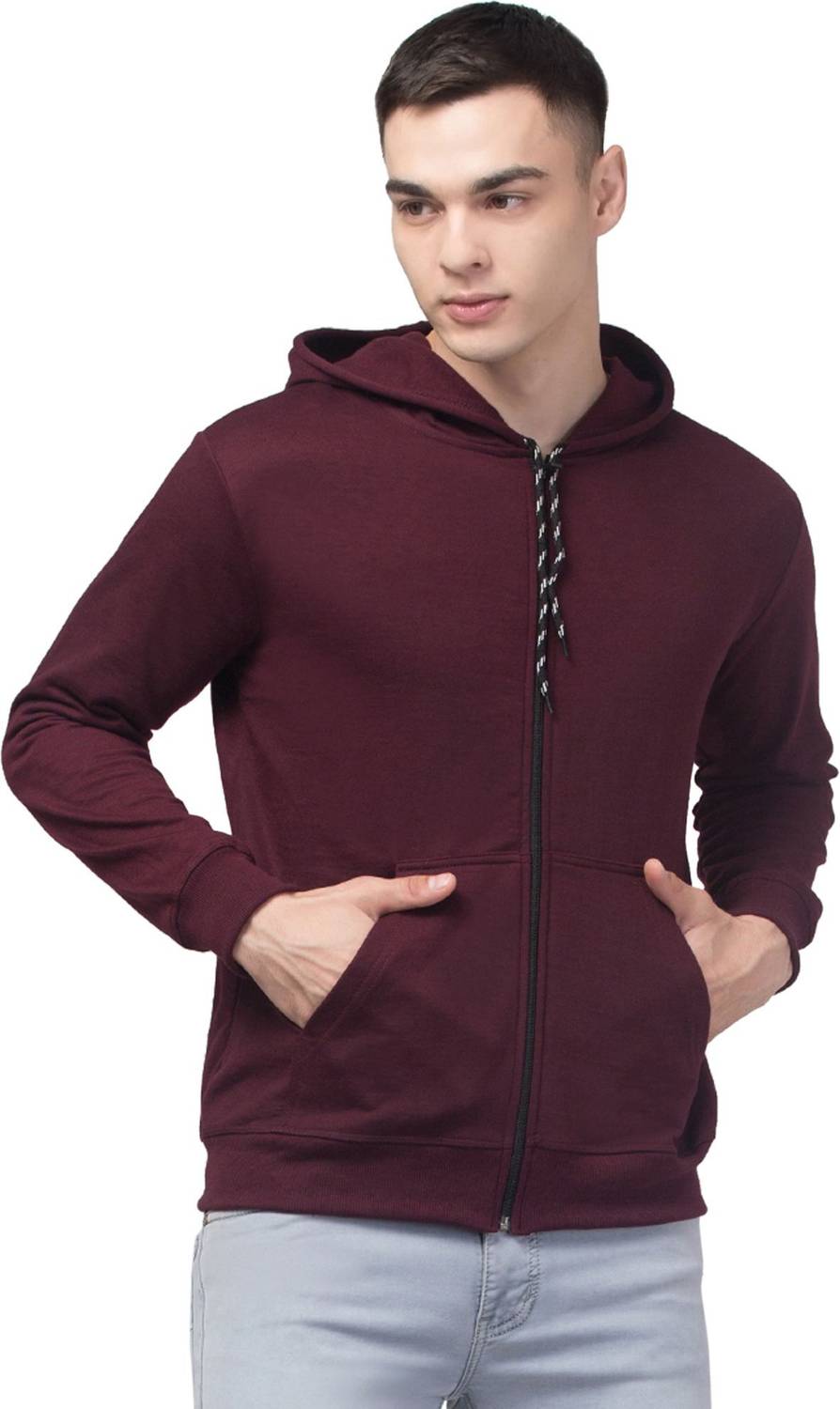 ADIXUS Full Sleeve Solid Men Sweatshirt