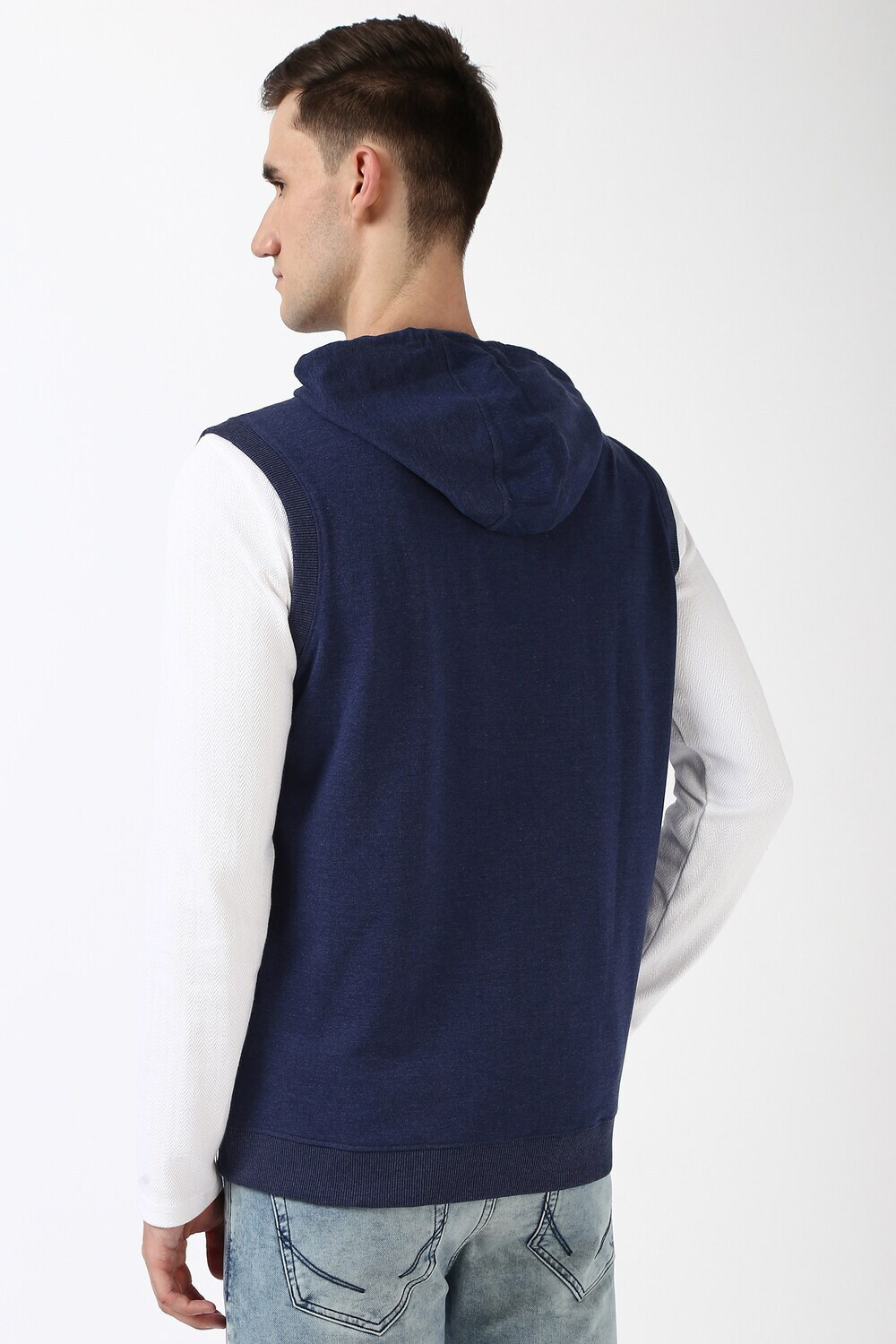 Image of PETER ENGLAND Sleeveless Solid Men Sweatshirt
