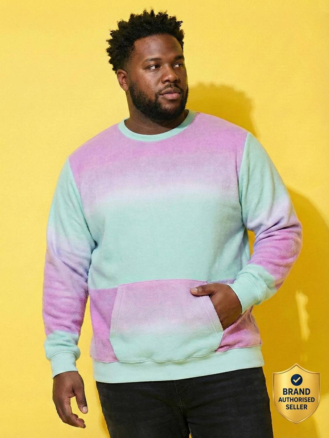 bigbanana Full Sleeve Dyed Men Sweatshirt