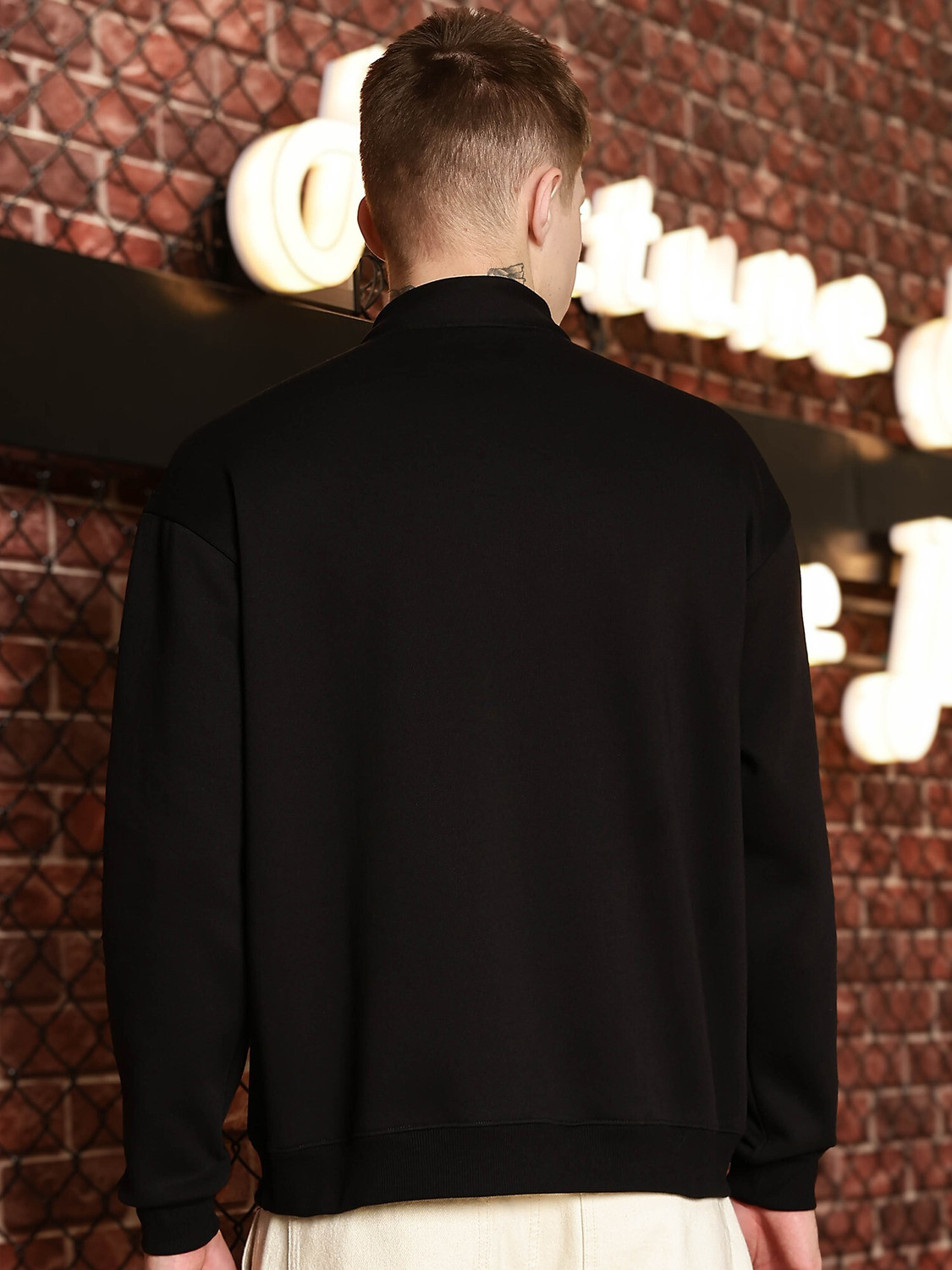 Image of MANIAC Full Sleeve Embroidered Men Sweatshirt