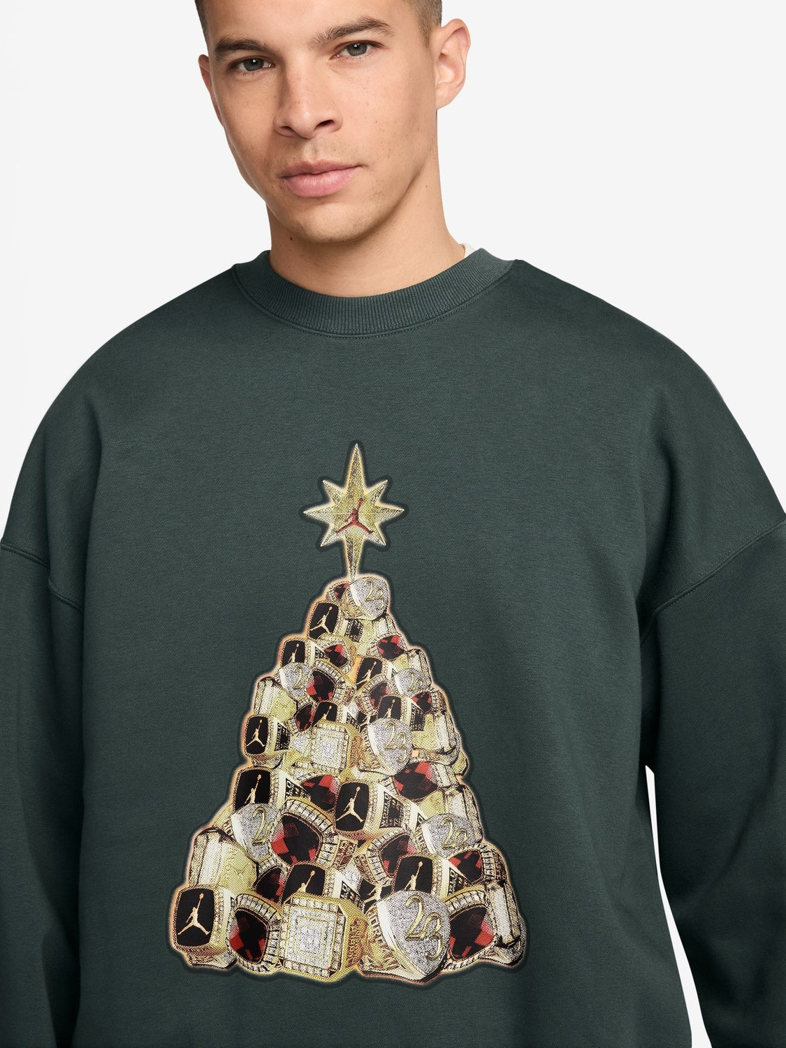 Image of NIKE Full Sleeve Solid Men Sweatshirt