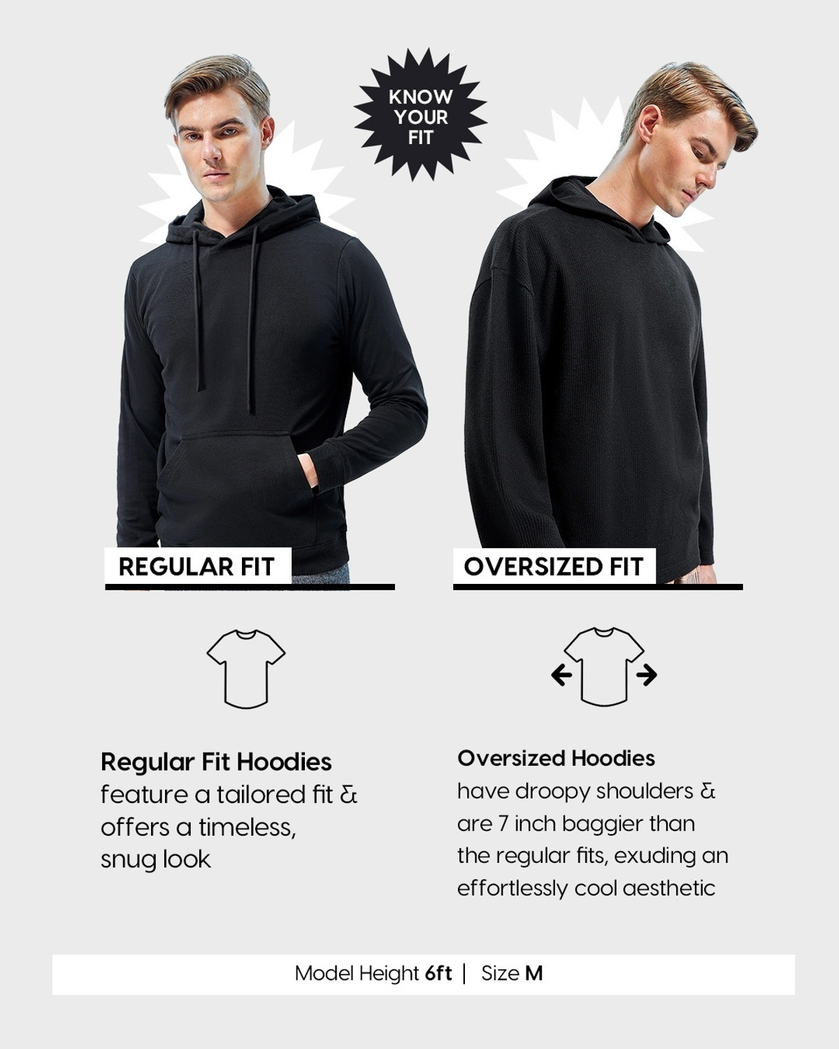 Image of BEWAKOOF Men Full Sleeve Printed Hooded Sweatshirt
