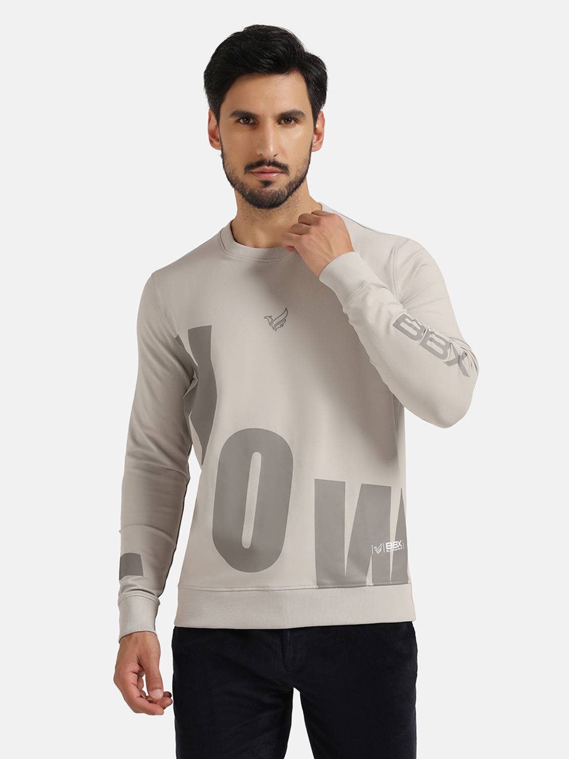Blackberrys Full Sleeve Solid Men Sweatshirt