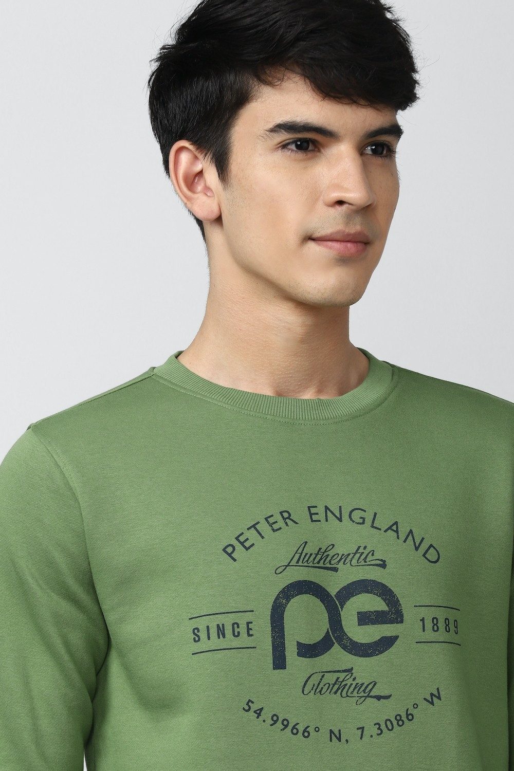 Image of PETER ENGLAND Full Sleeve Printed Men Sweatshirt