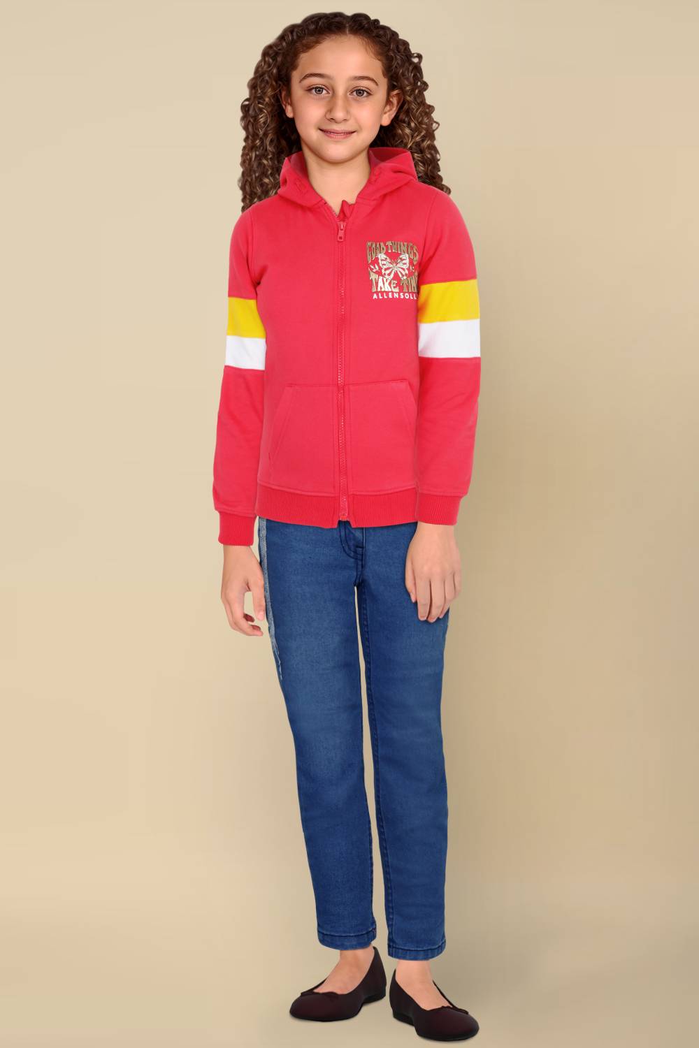 Allen Solly Full Sleeve Color Block, Printed Boys Sweatshirt
