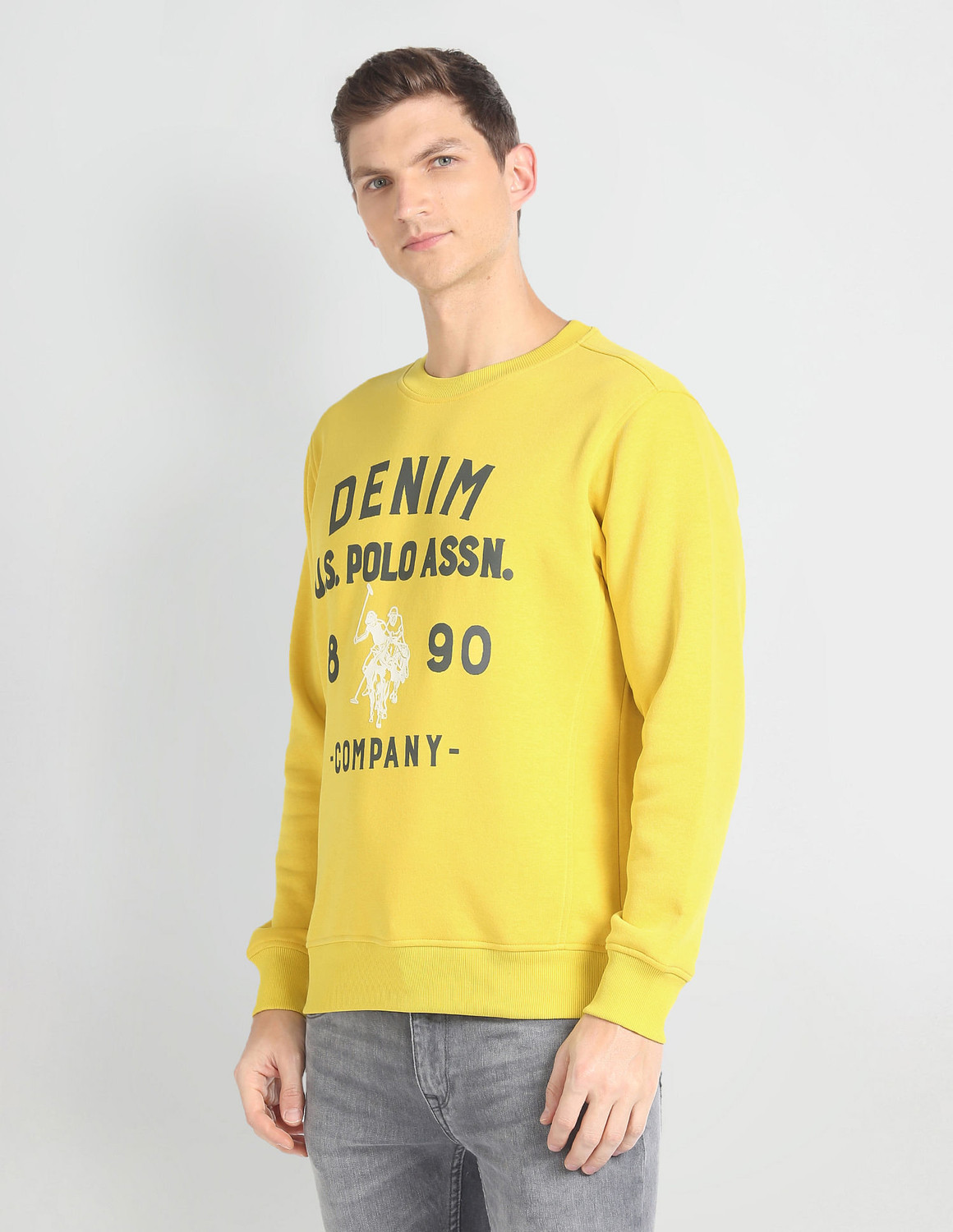 Image of U.S. POLO ASSN. Full Sleeve Printed Men Sweatshirt