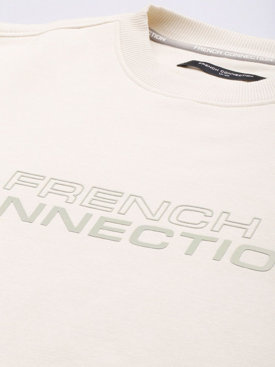 Image of French Connection Full Sleeve Printed Men Sweatshirt
