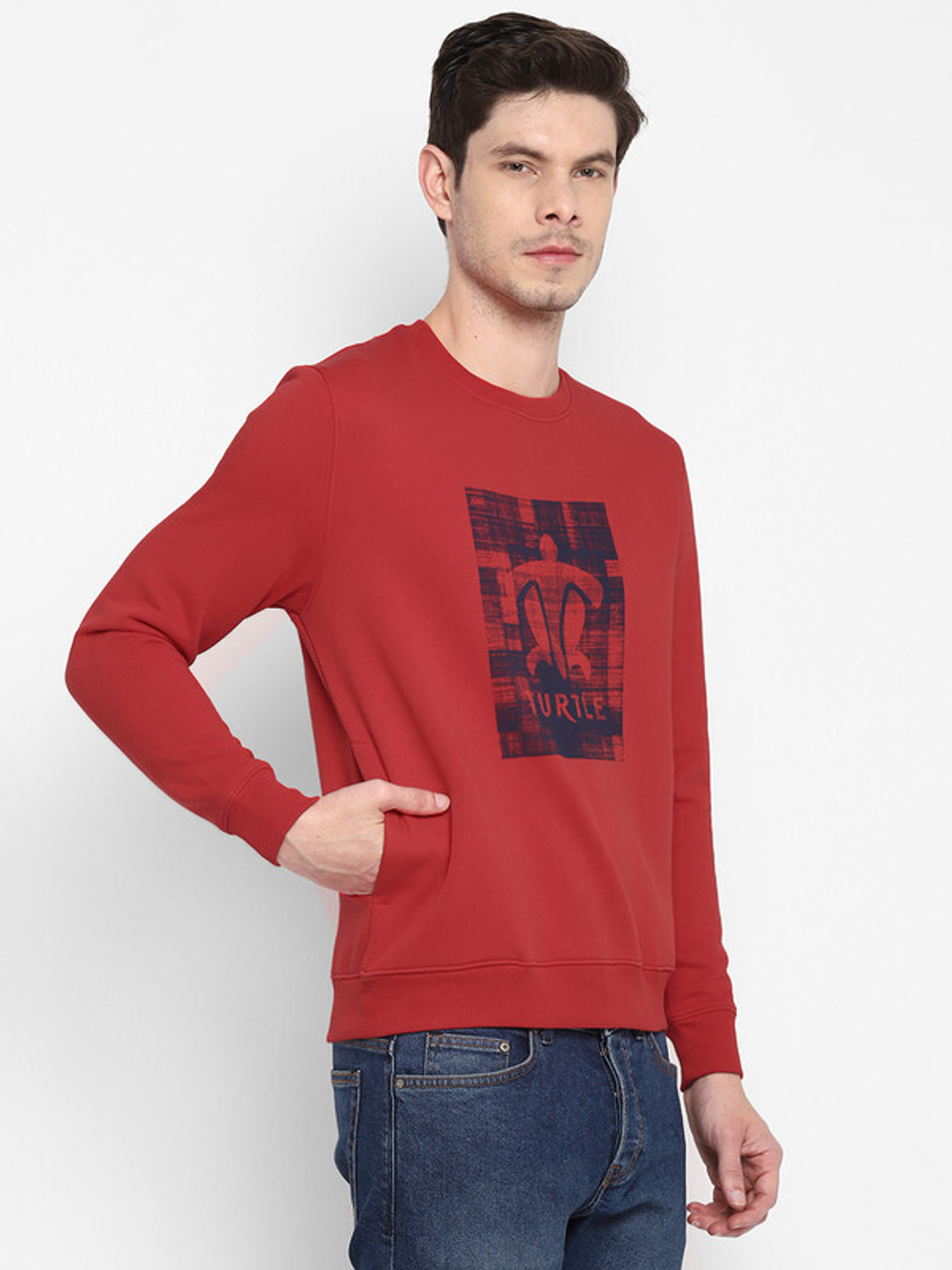 Image of TURTLE Full Sleeve Printed Men Sweatshirt