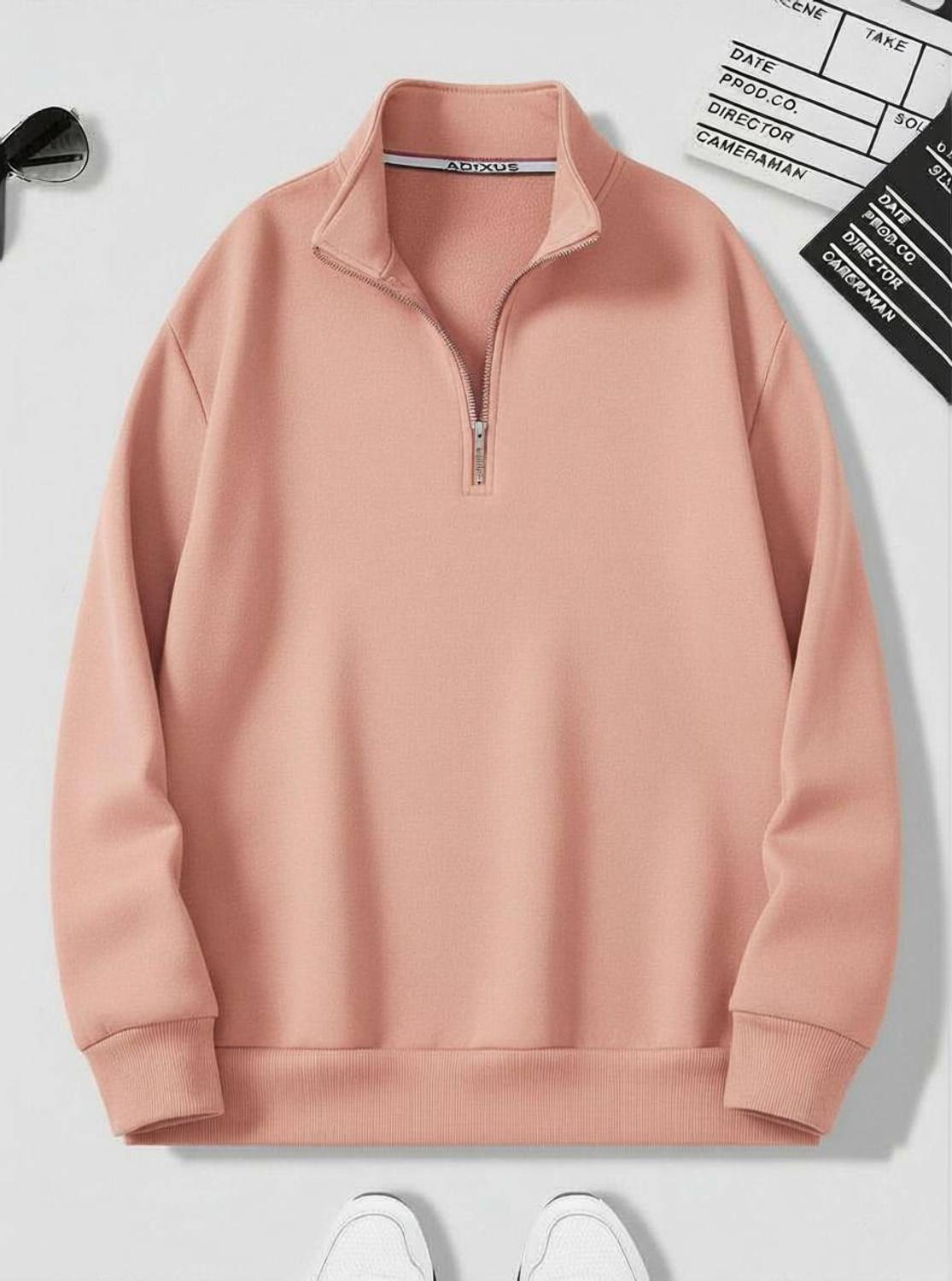 ADIXUS Full Sleeve Solid Men & Women Sweatshirt