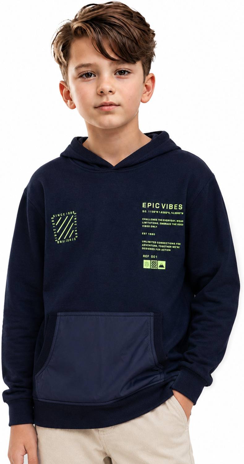 Alan Jones Full Sleeve Applique Boys Sweatshirt