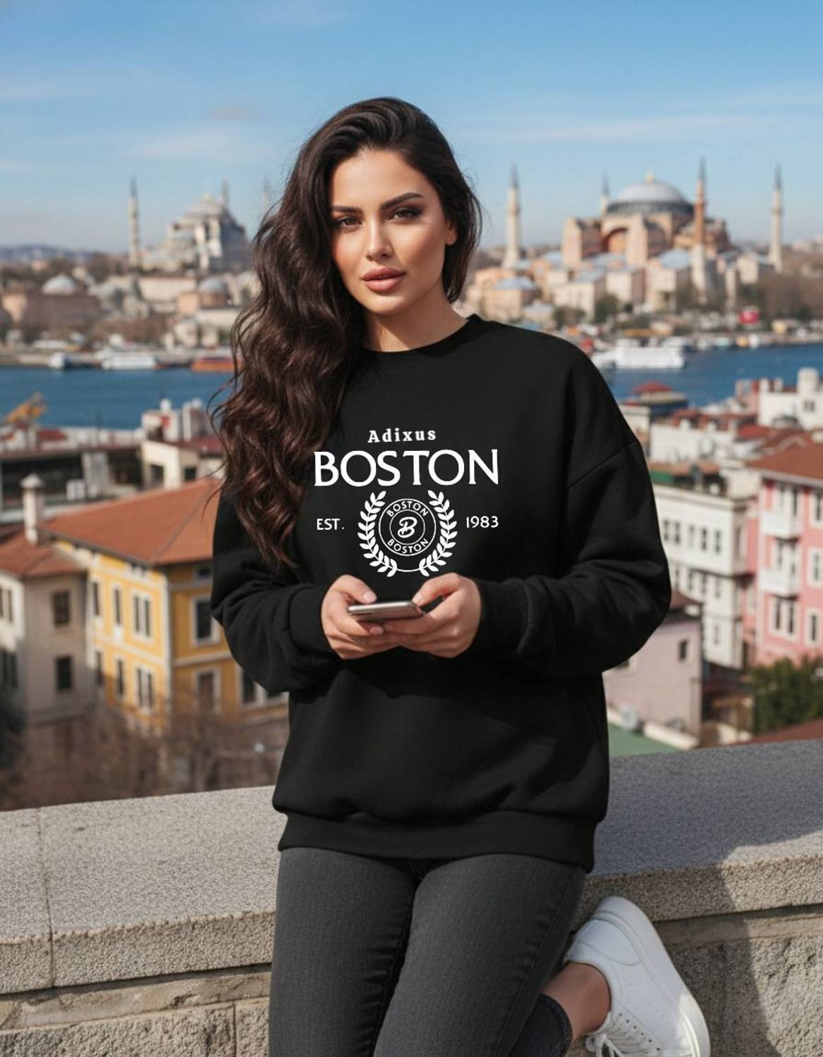 ADIXUS Full Sleeve Solid Men & Women Sweatshirt