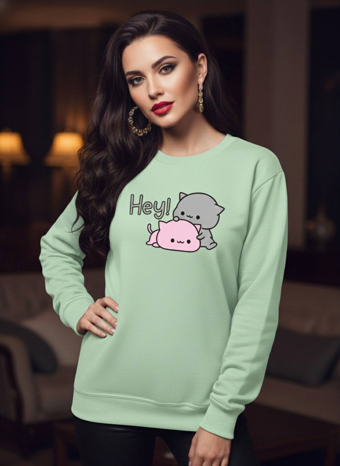 ADIXUS Full Sleeve Printed Women Sweatshirt