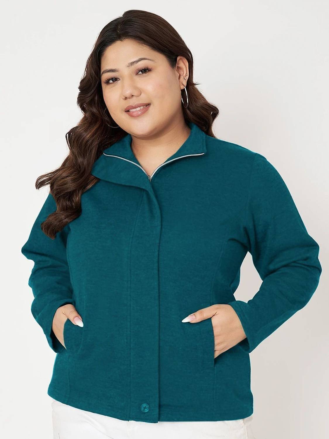 BRINNS Full Sleeve Solid Women Sweatshirt