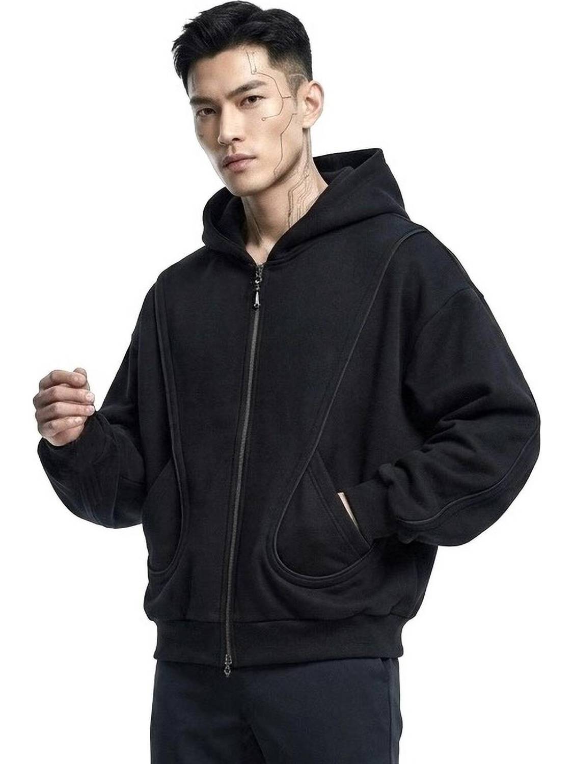 youngcash Full Sleeve Solid Men Sweatshirt - Image 1