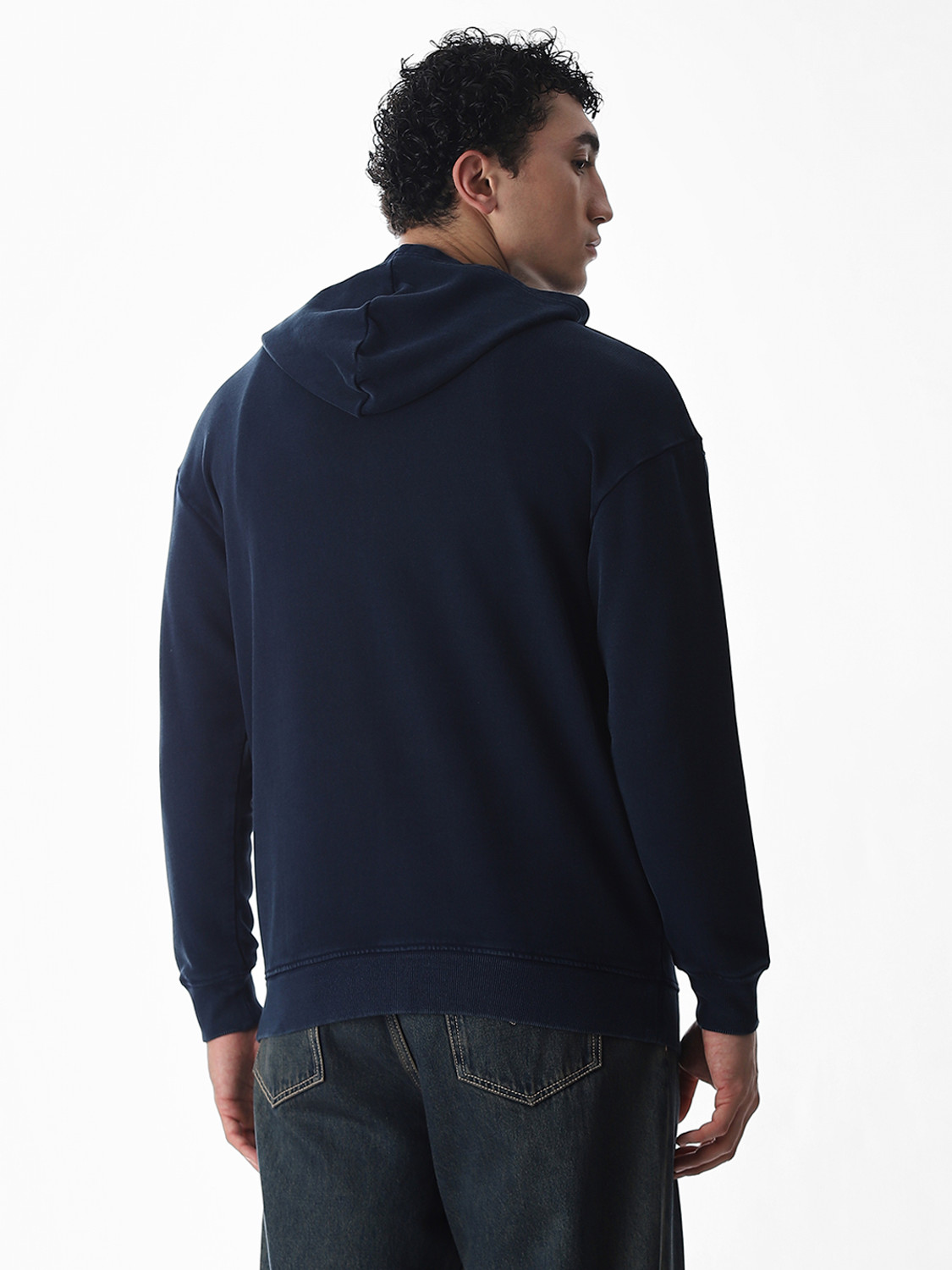 Image of JACK & JONES Full Sleeve Self Design Men Sweatshirt
