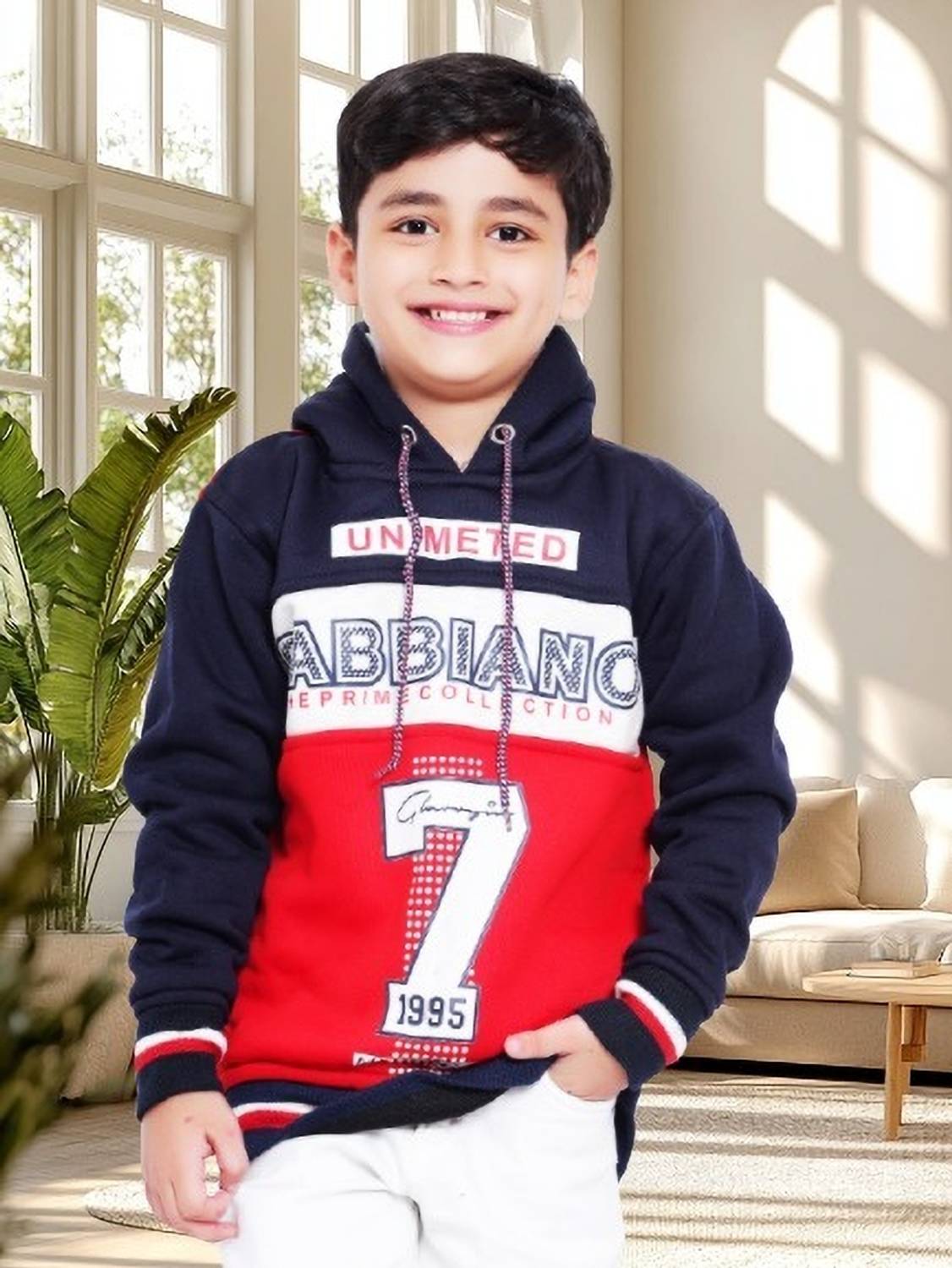 AD & AV Full Sleeve Color Block Boys Sweatshirt