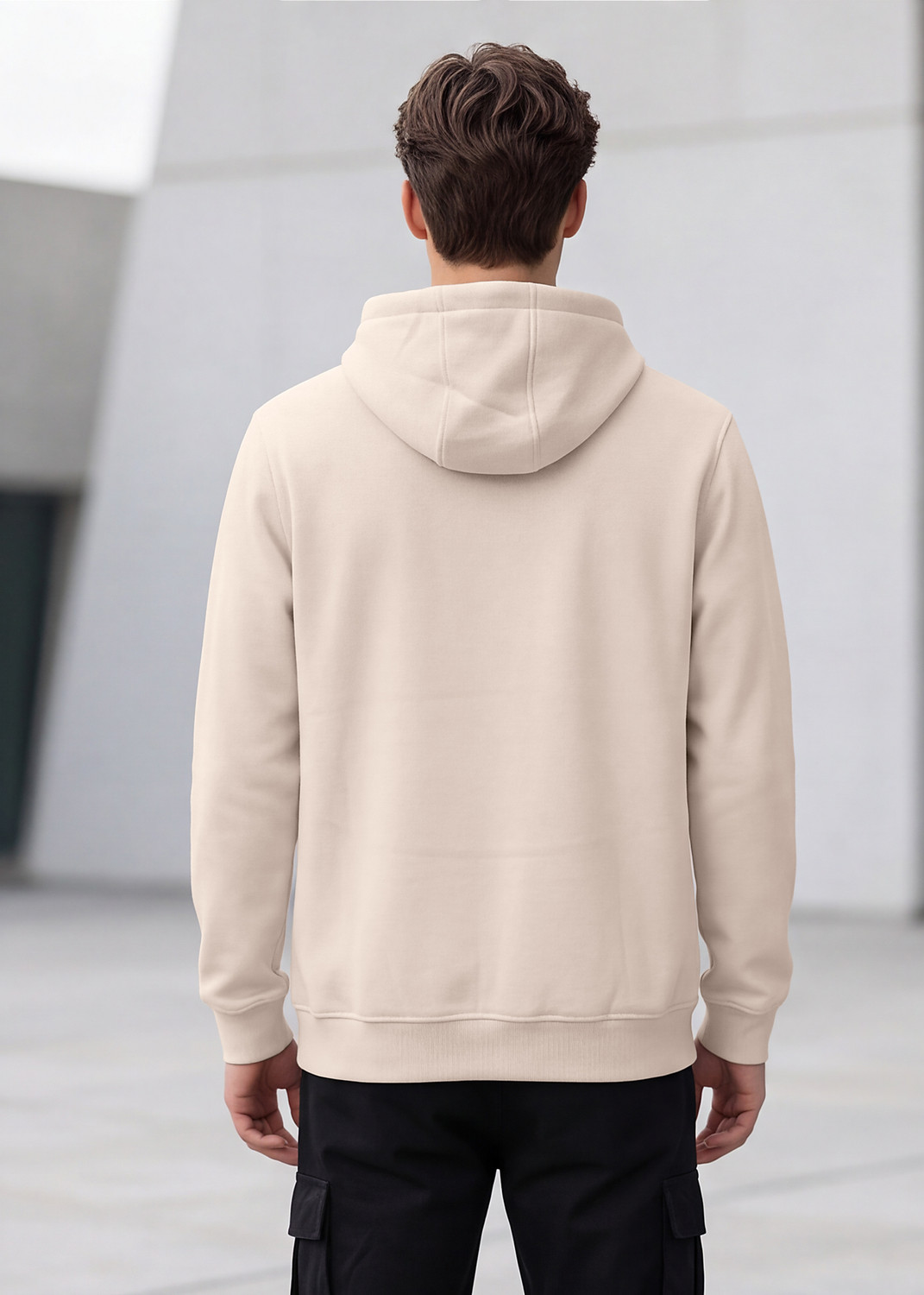 Image of KILLER Men Full Sleeve Solid Hooded Sweatshirt