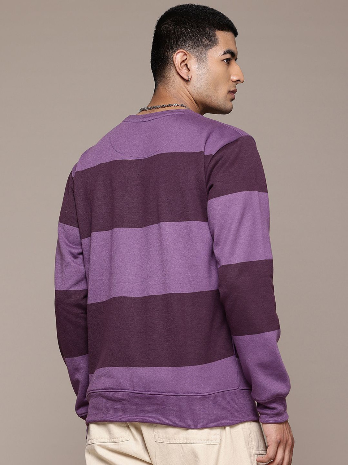 Image of Roadster Full Sleeve Color Block Men Sweatshirt