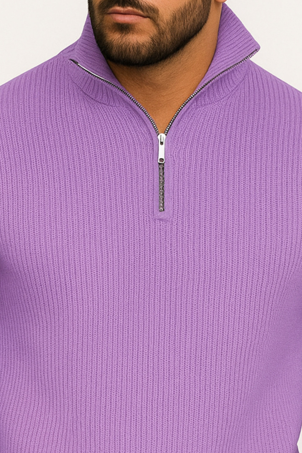 Image of AZIZAN Full Sleeve Solid Men Sweatshirt