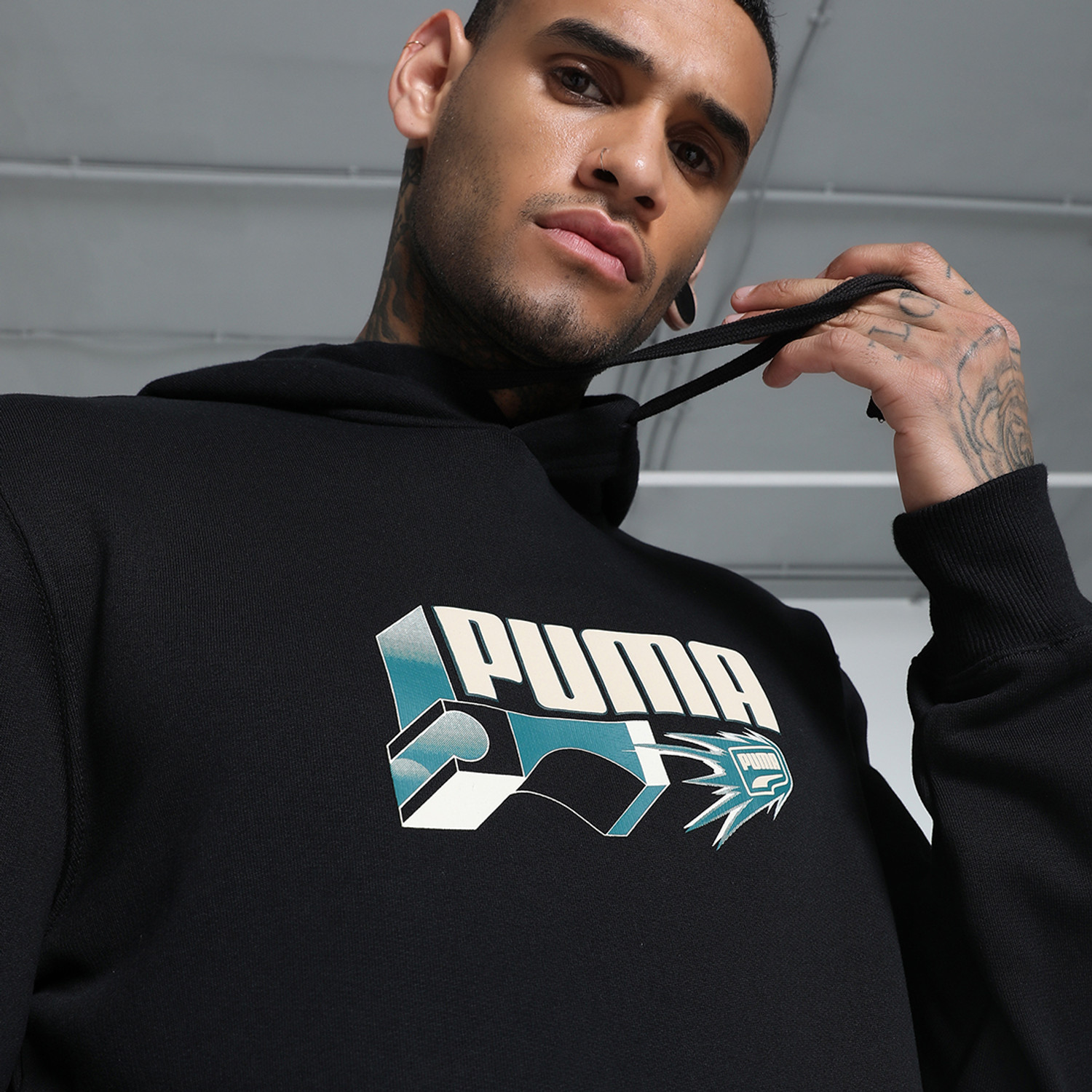 Image of PUMA Full Sleeve Graphic Print Men Sweatshirt