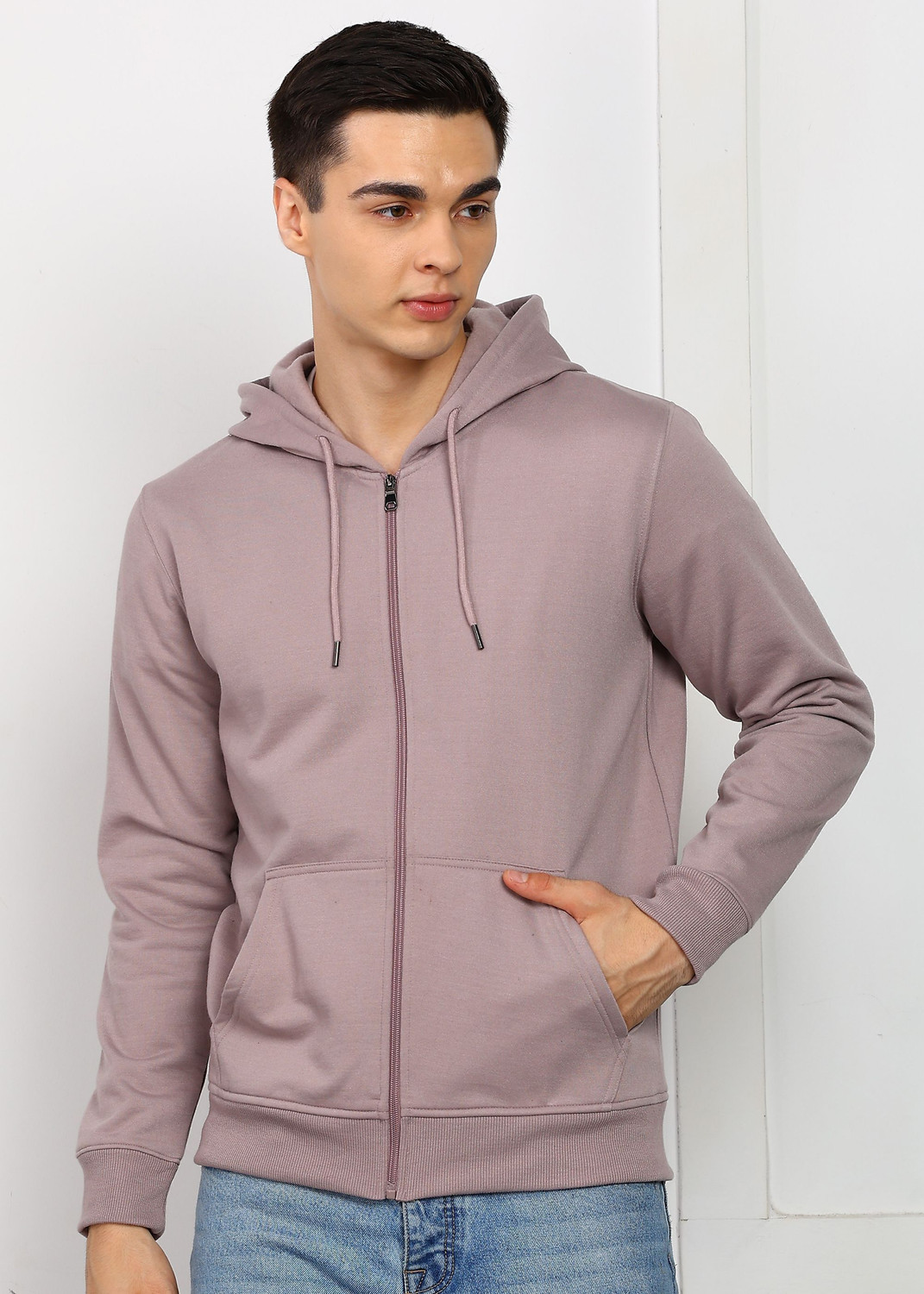 Image of Alan Jones Full Sleeve Solid Men Sweatshirt